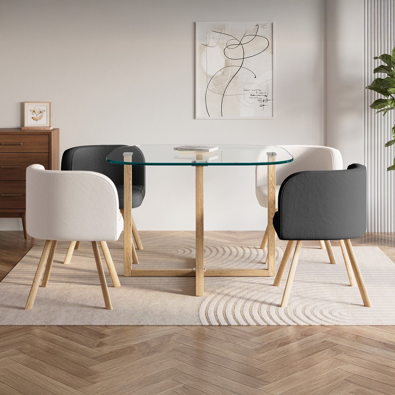 Ensemble tables & chaises