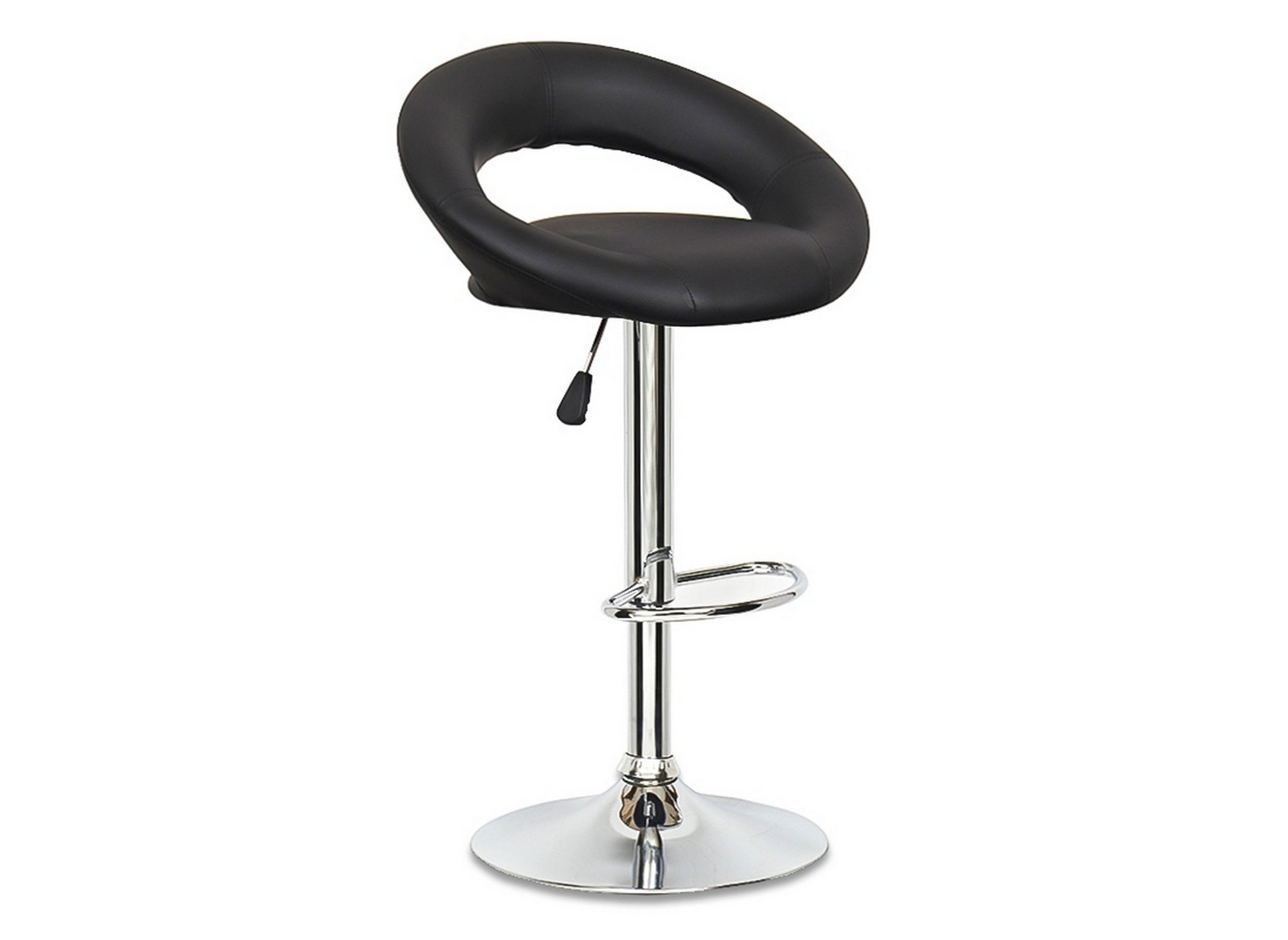 Lot de 2 tabourets de bar noir JETI