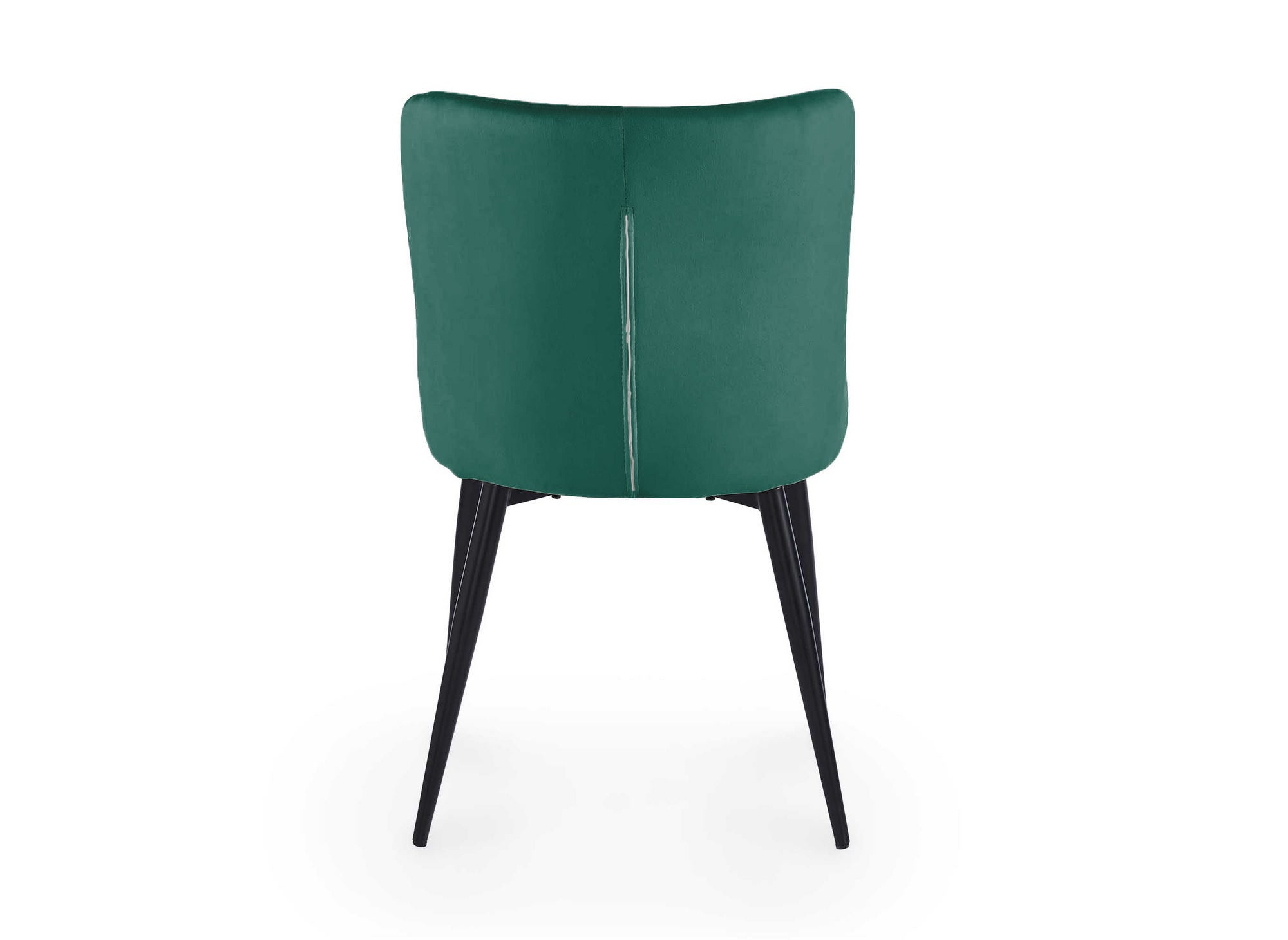 Lot de 2 chaises design en velours vert JENNY