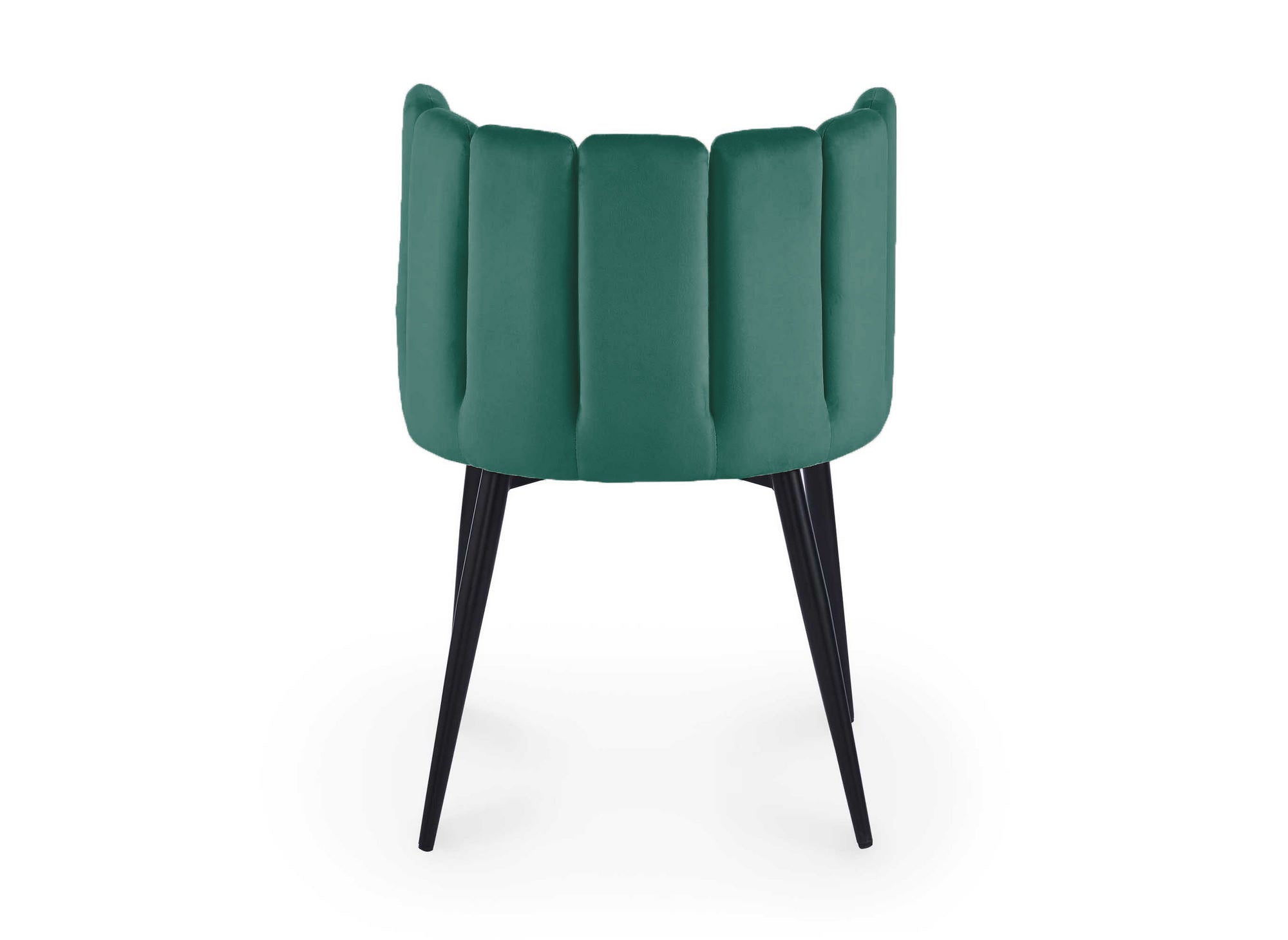 Lot de 2 chaises design en velours vert DEBBY