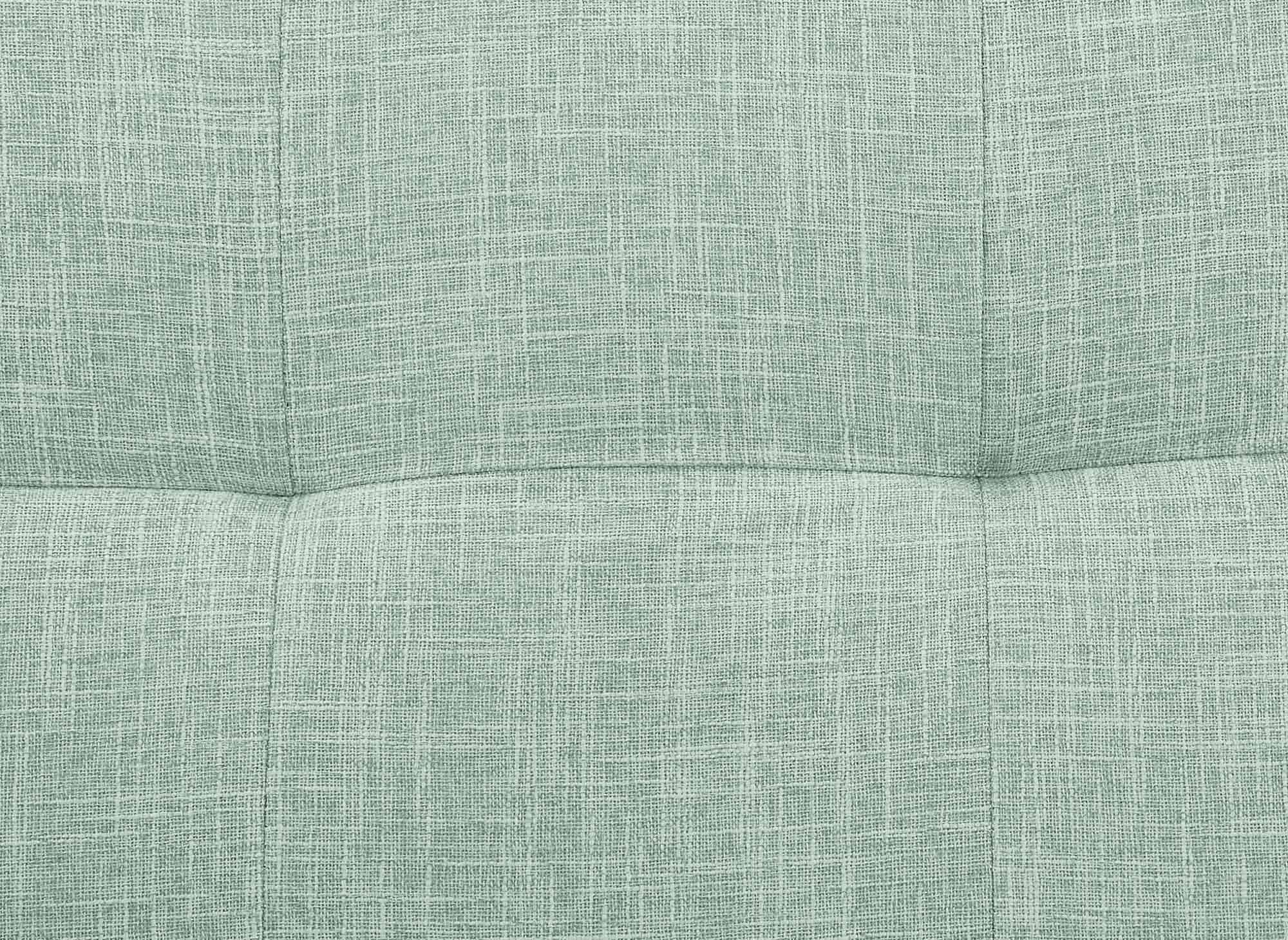 Banquette clic clac en tissu vert d'eau TANIA