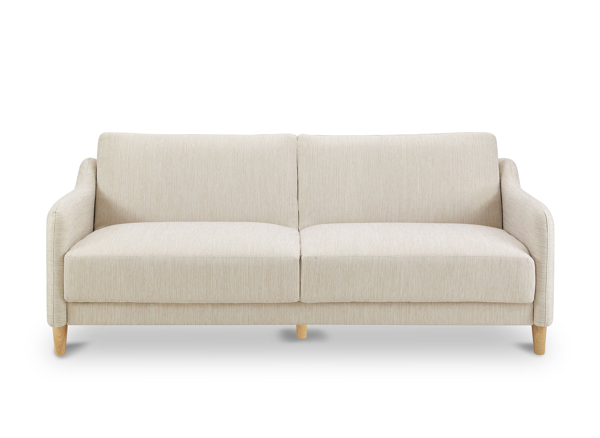 Canapé clic clac 3 places en tissu beige MARLON