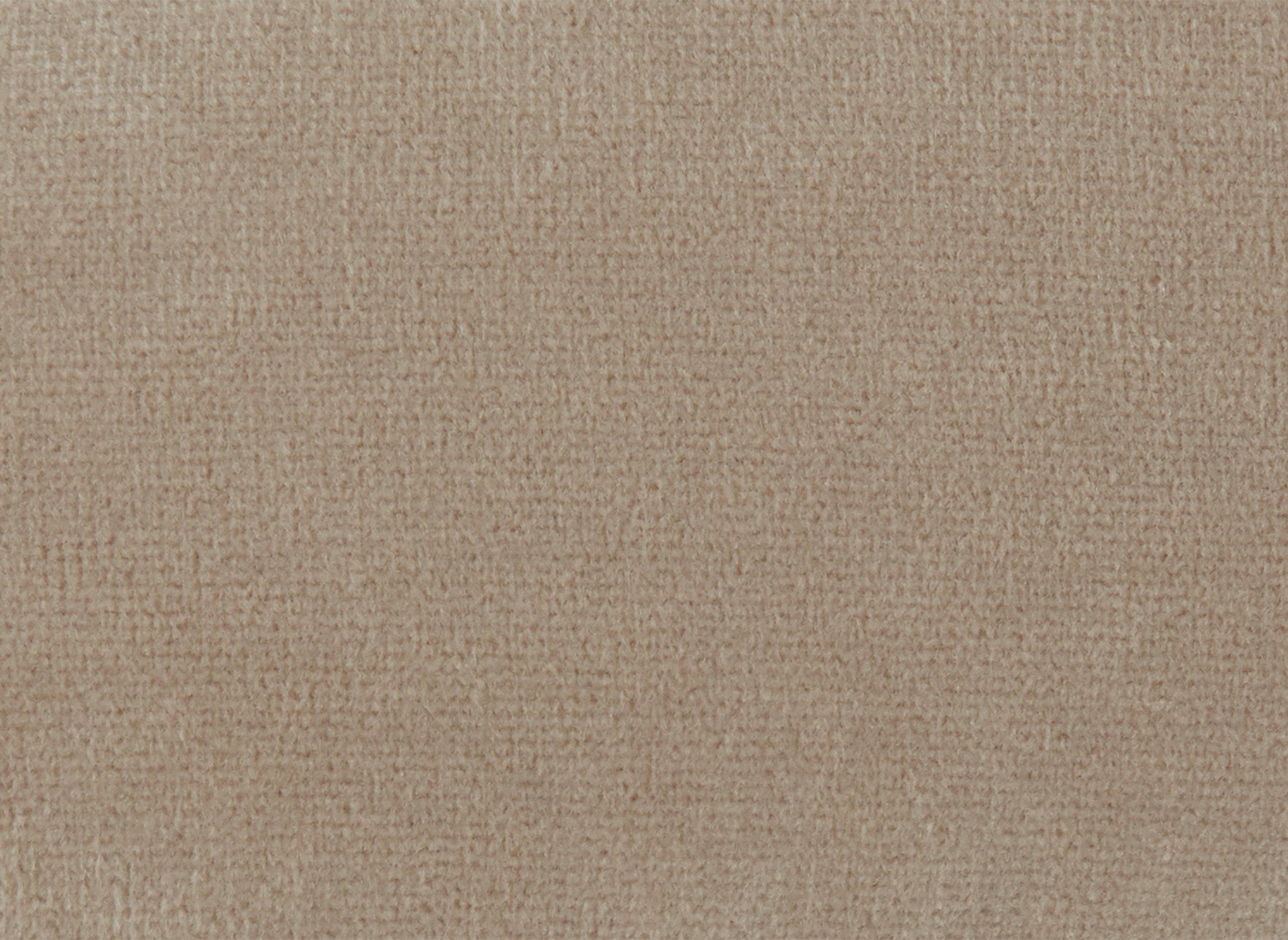 Canapé fixe 3 places capitonné chesterfield velours beige CARMEN