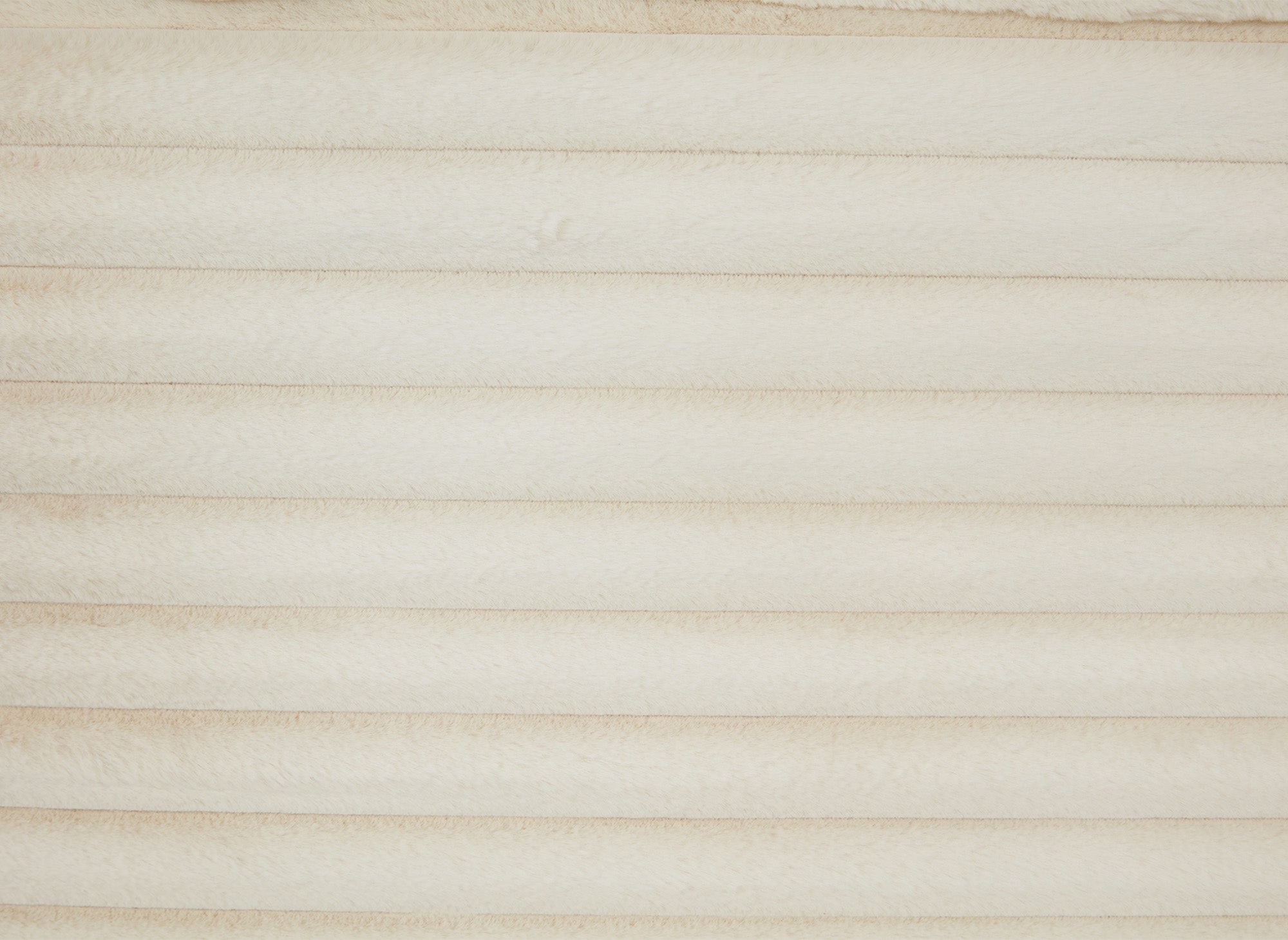 Canapé droit méridienne 2 places en gros côtelé doux beige DAHO