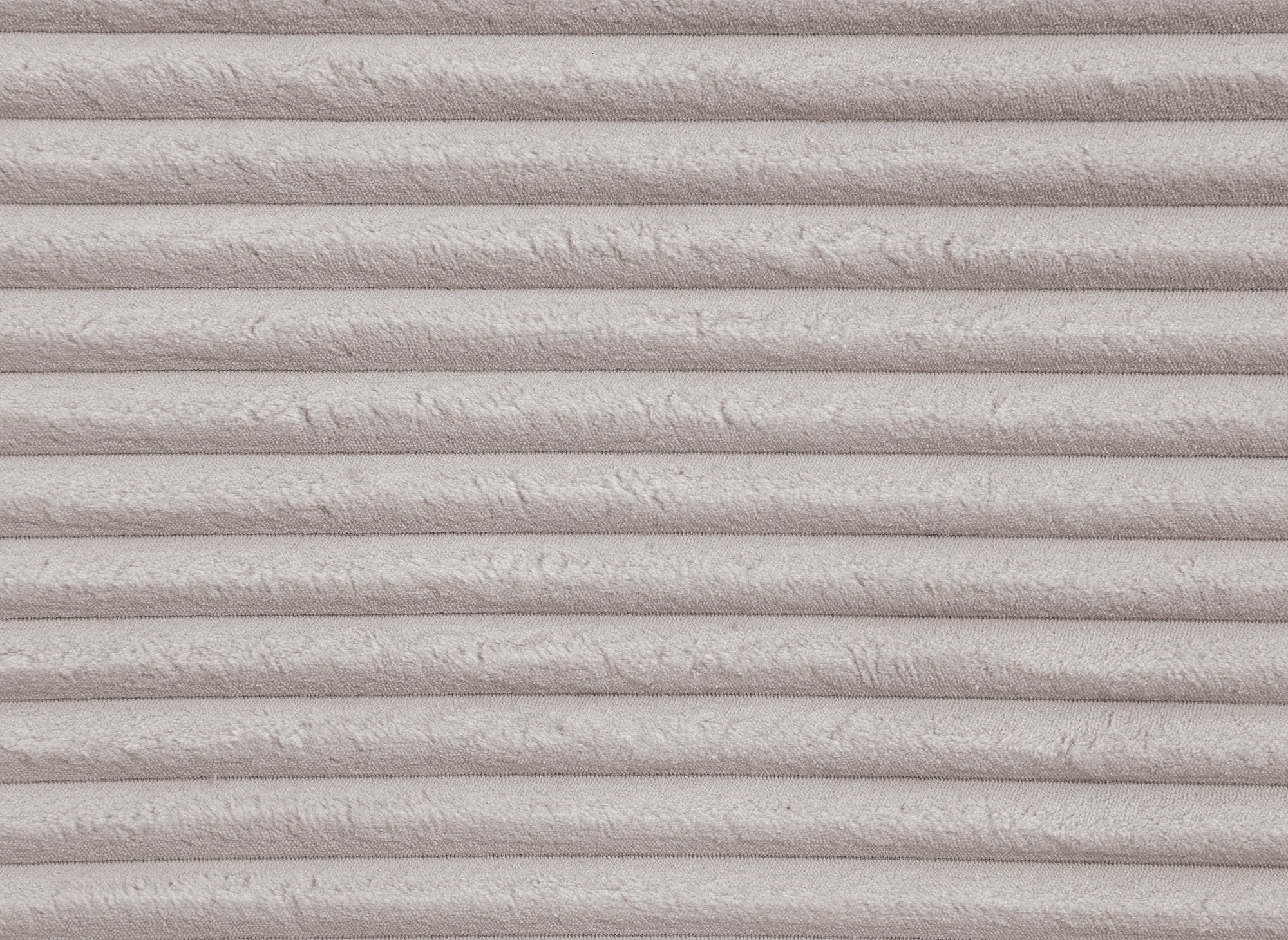 Canapé panoramique convertible avec coffre en velours gros côtelé taupe TILDA - Angle droit