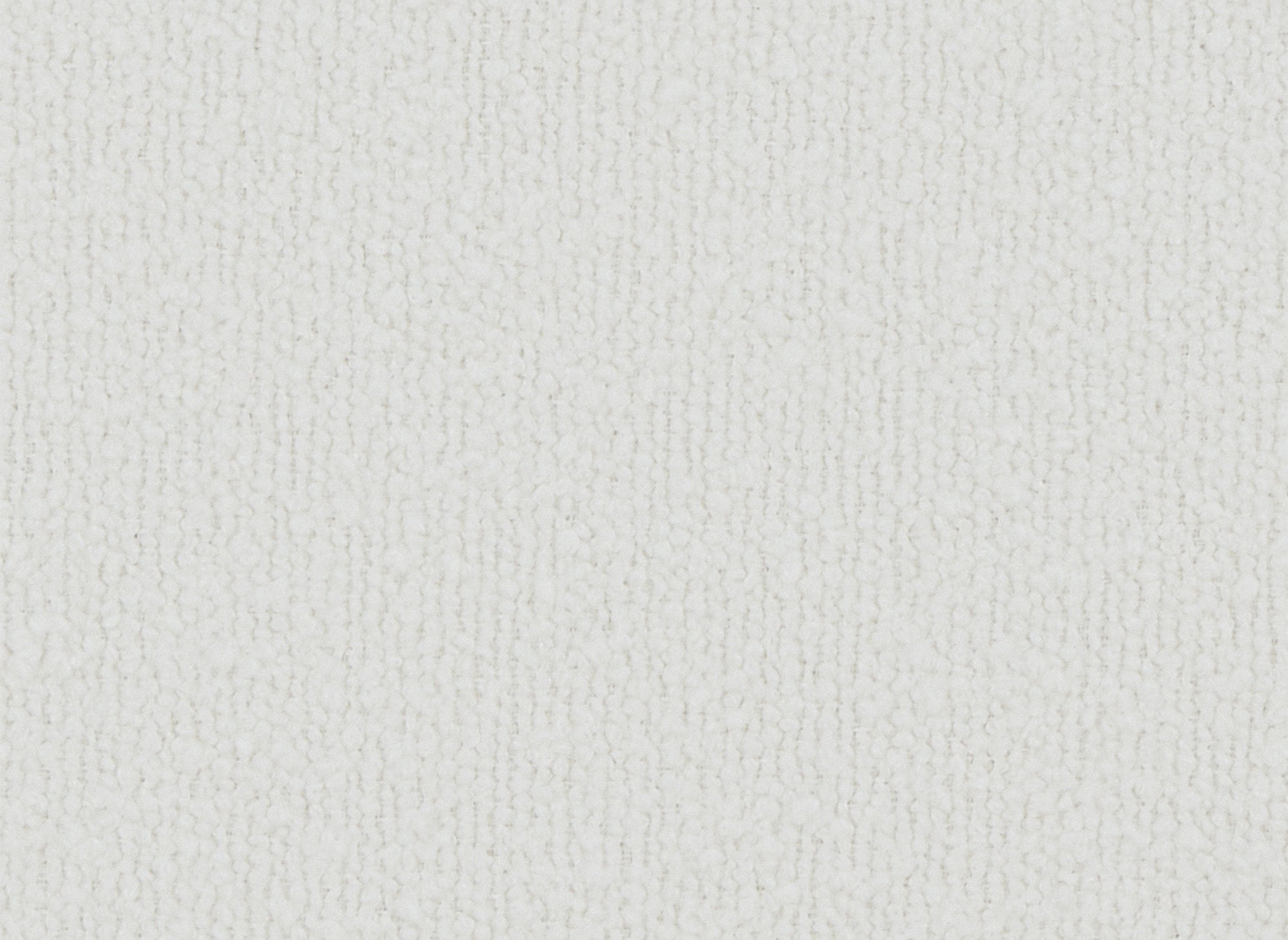 Canapé d'angle fixe modulable avec 1 pouf en tissu effet peau de mouton blanc écru HARLEM XL