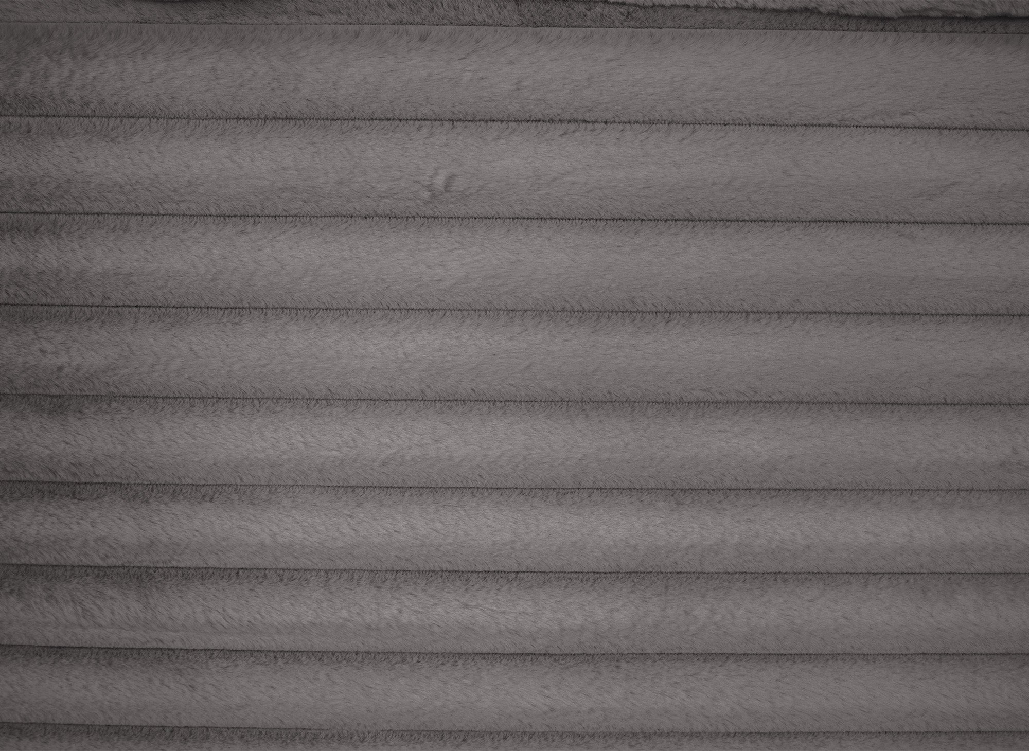 Canapé droit méridienne 2 places en gros côtelé doux gris DAHO