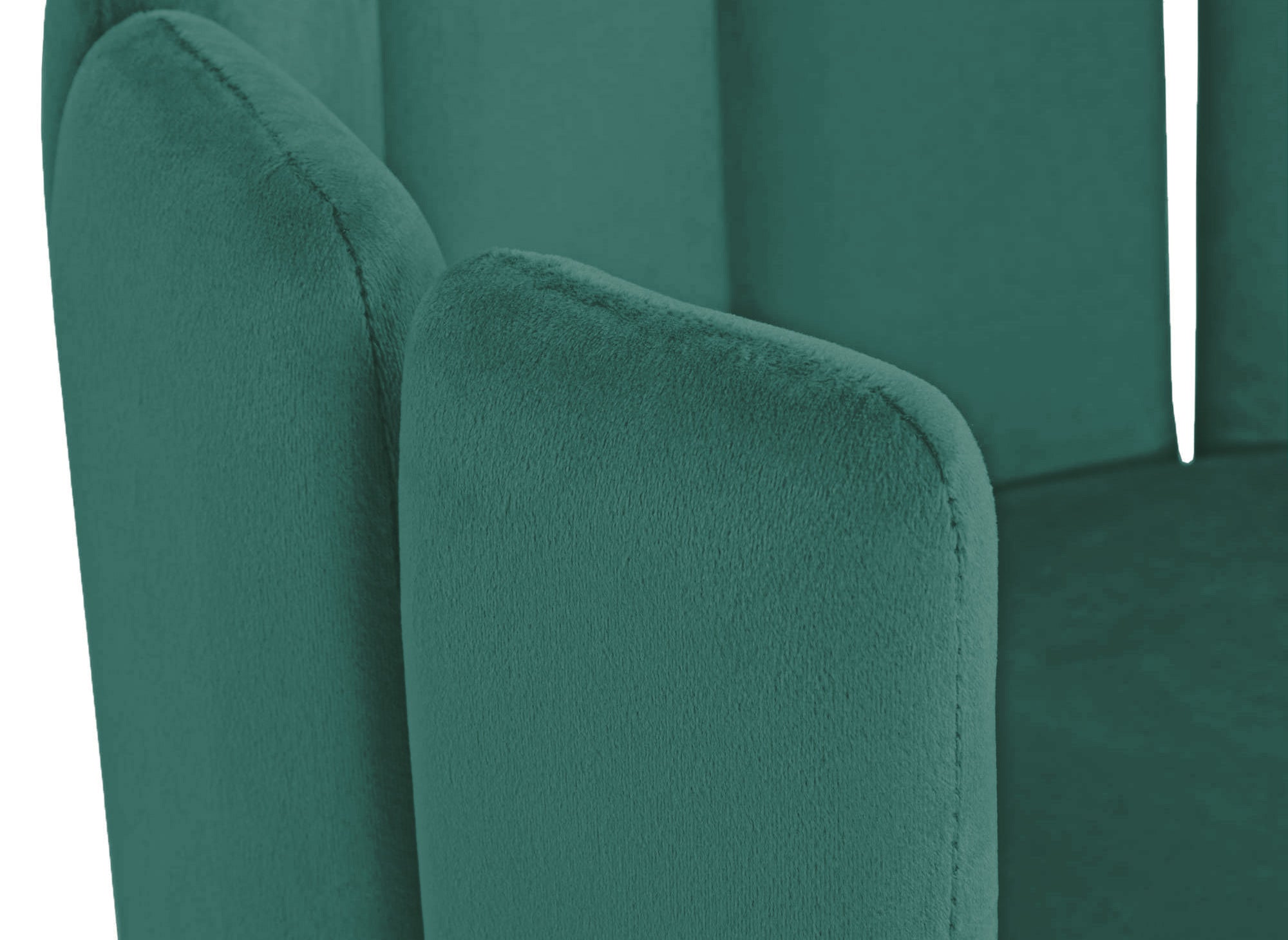 Lot de 2 tabourets de bar design en velours vert DEBBY