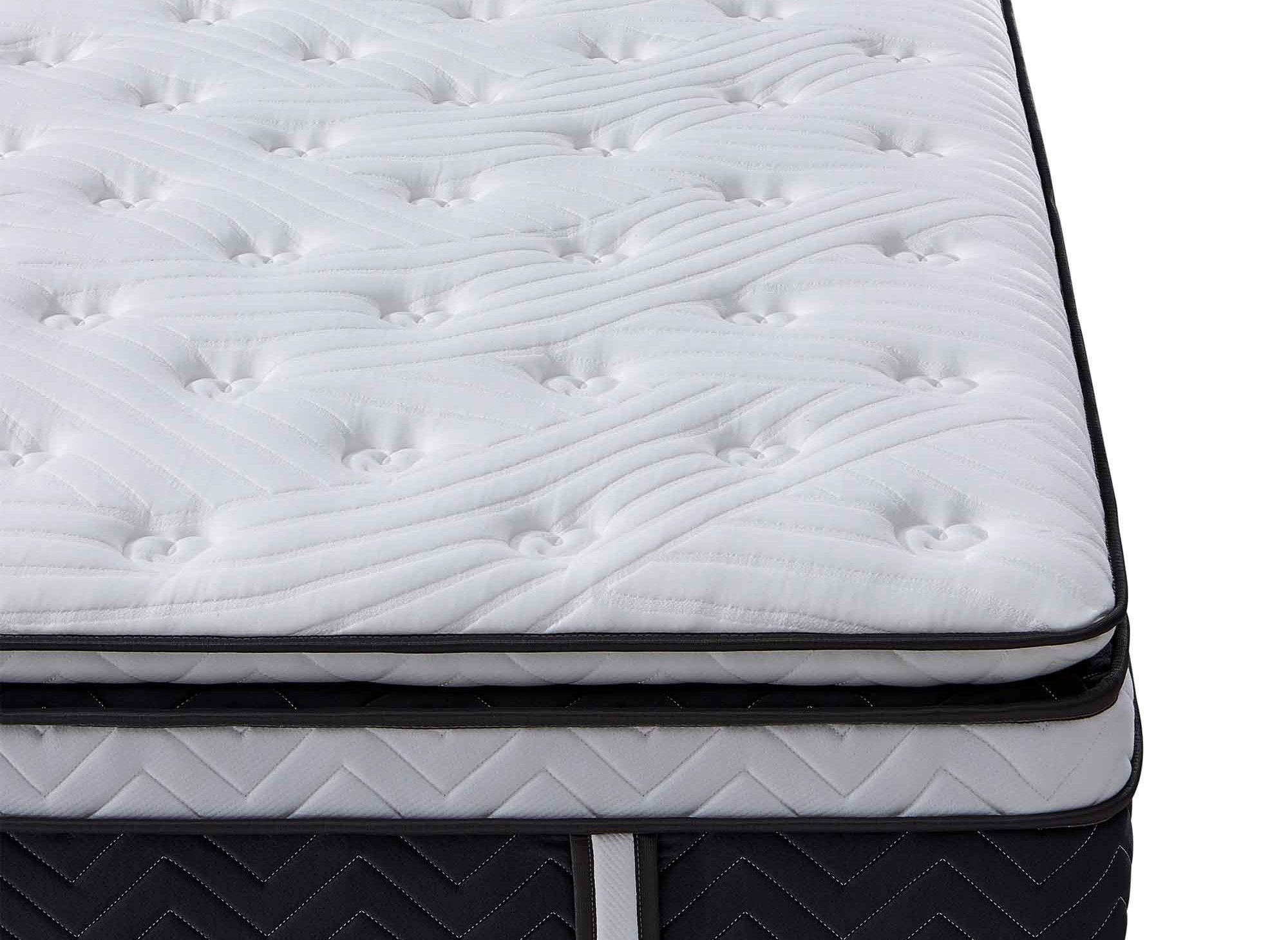 Matelas hybride mémoire de forme 180 x 200 cm épaisseur 35 cm - CLOUDY