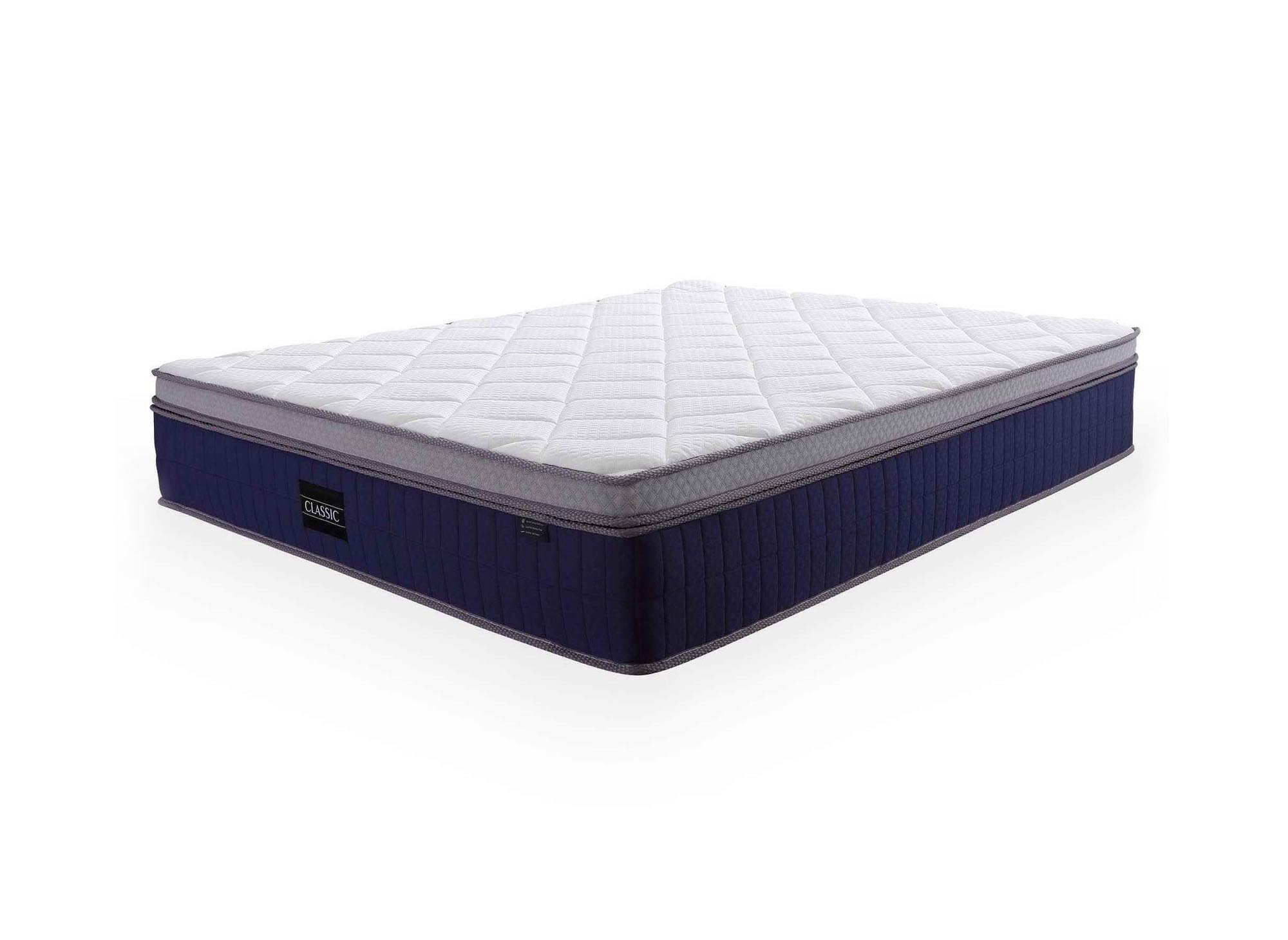 Matelas hybride CLASSIC 180 x 200 cm ressorts ensachés et mémoire de forme épaisseur 31 cm