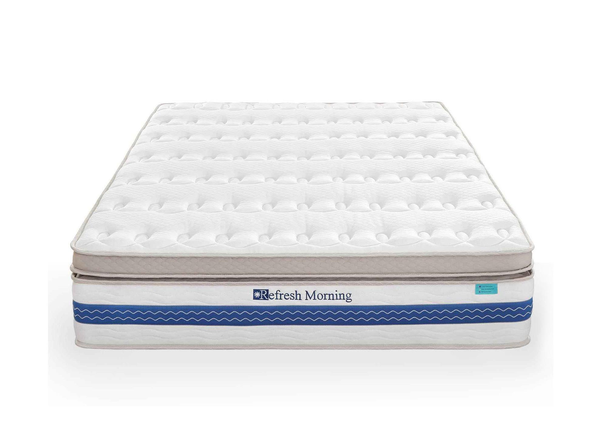 Matelas hybride REFRESH 180 x 200 cm ressorts ensachés et mémoire de forme épaisseur 32 cm