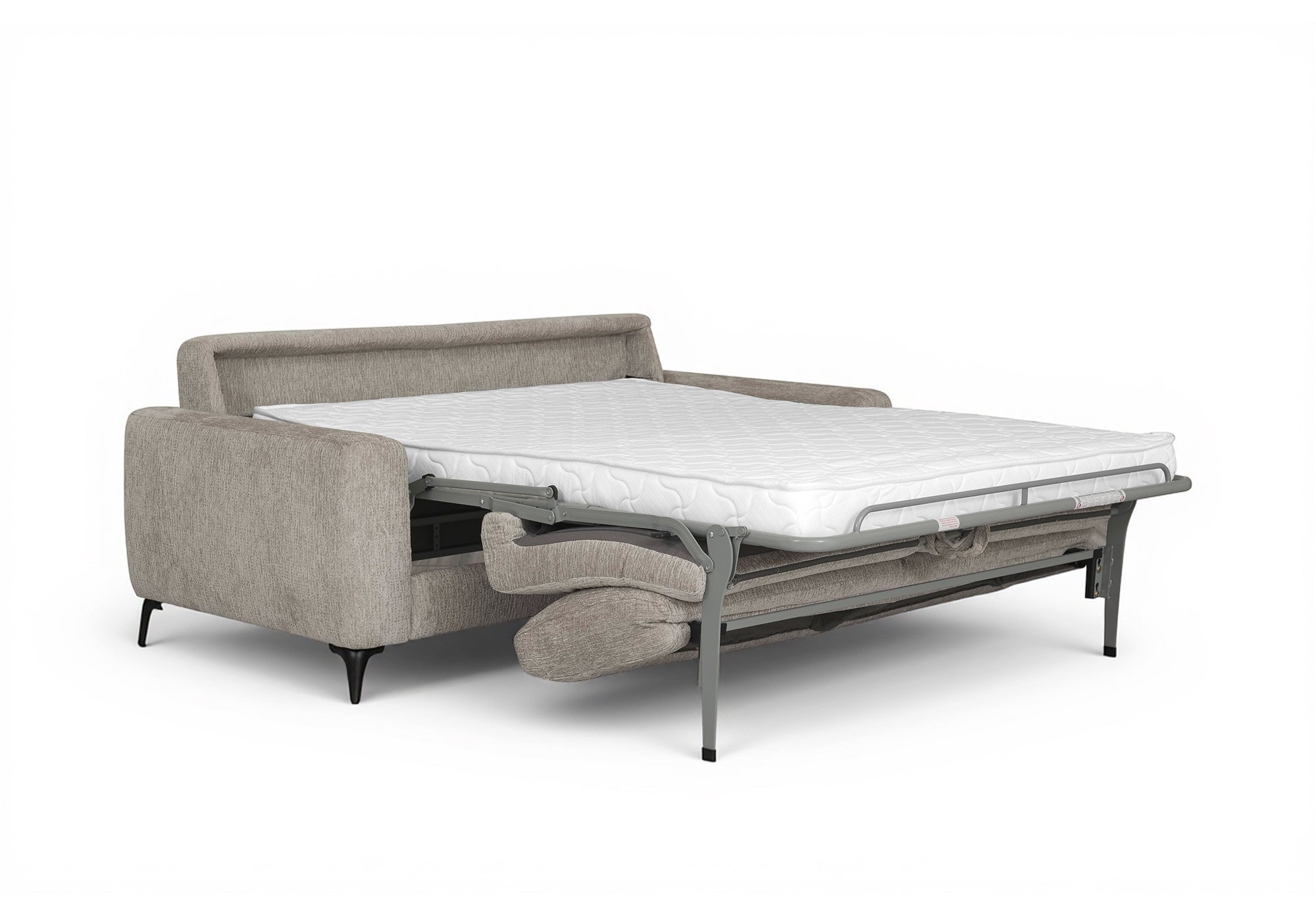 Canapé convertible 3 places en velours chiné beige NONA