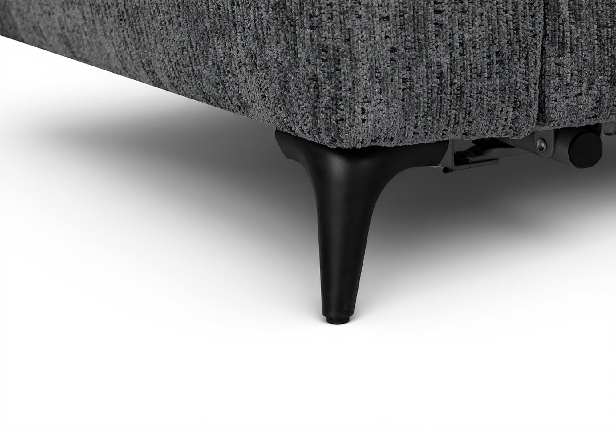 Canapé convertible express 3 places en velours chiné gris foncé NONA