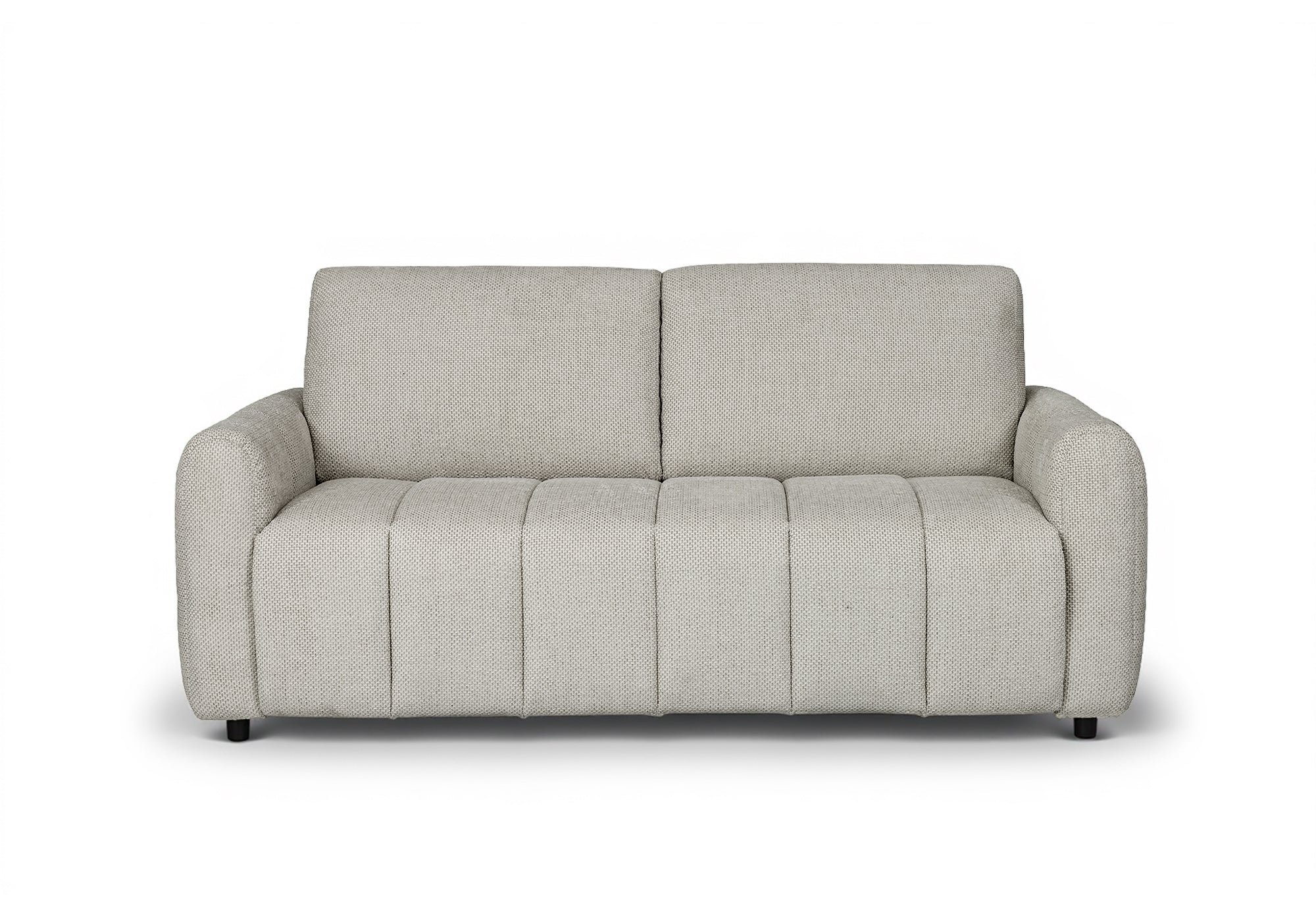 Canapé convertible 3 places en tissu beige ISANDRO