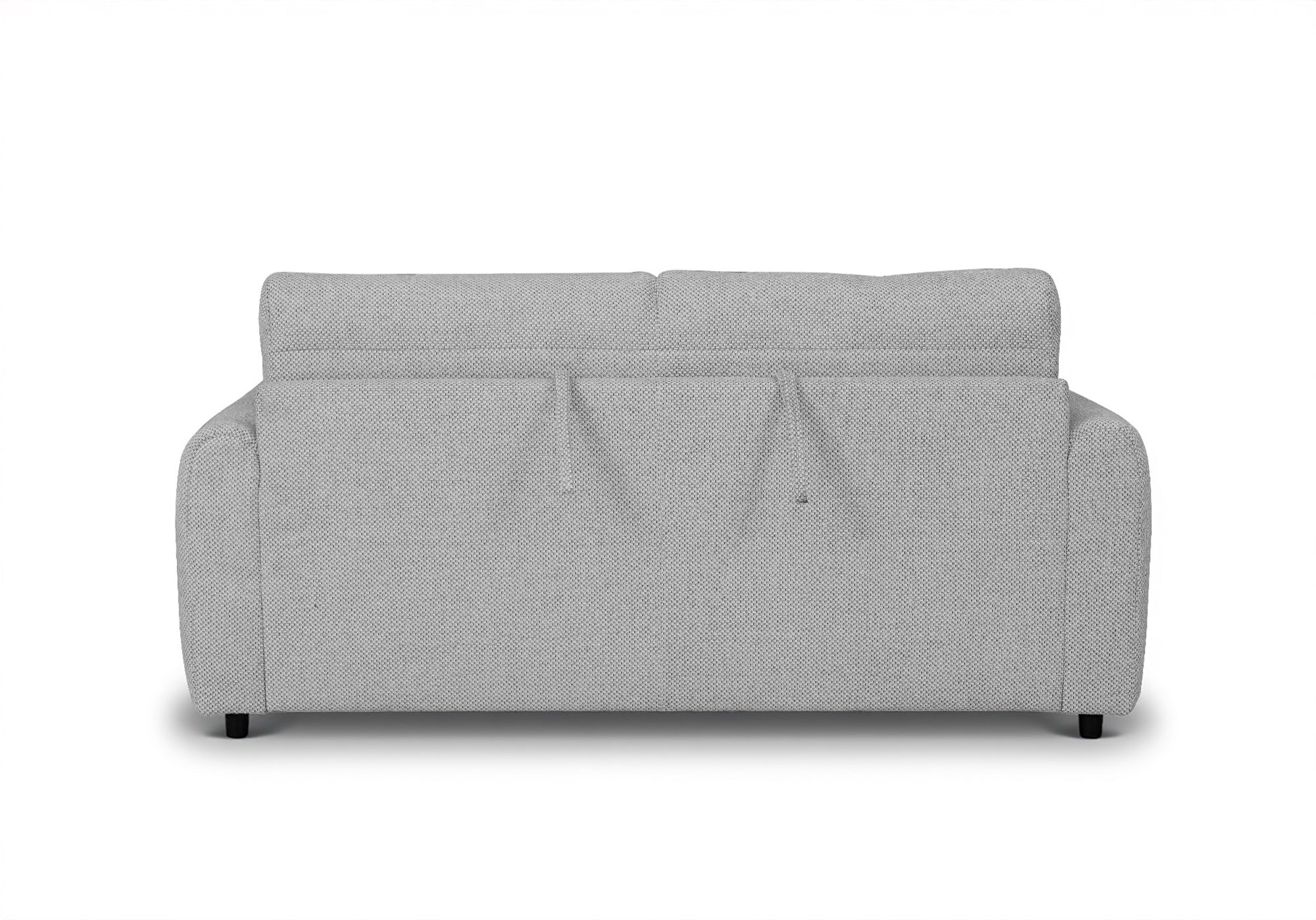 Canapé convertible express 3 places en tissu gris ISANDRO
