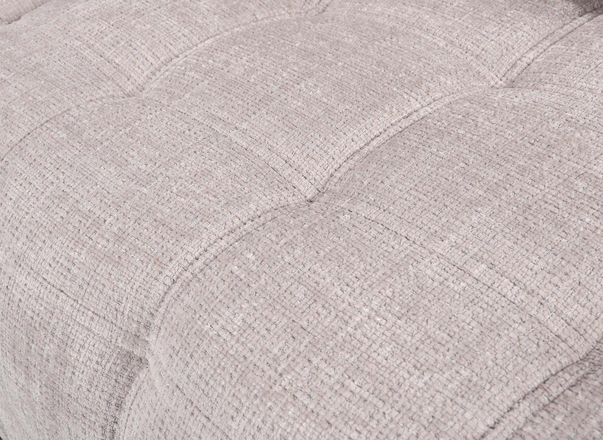 Canapé convertible avec coffre 3 places en velours chiné beige RALYA