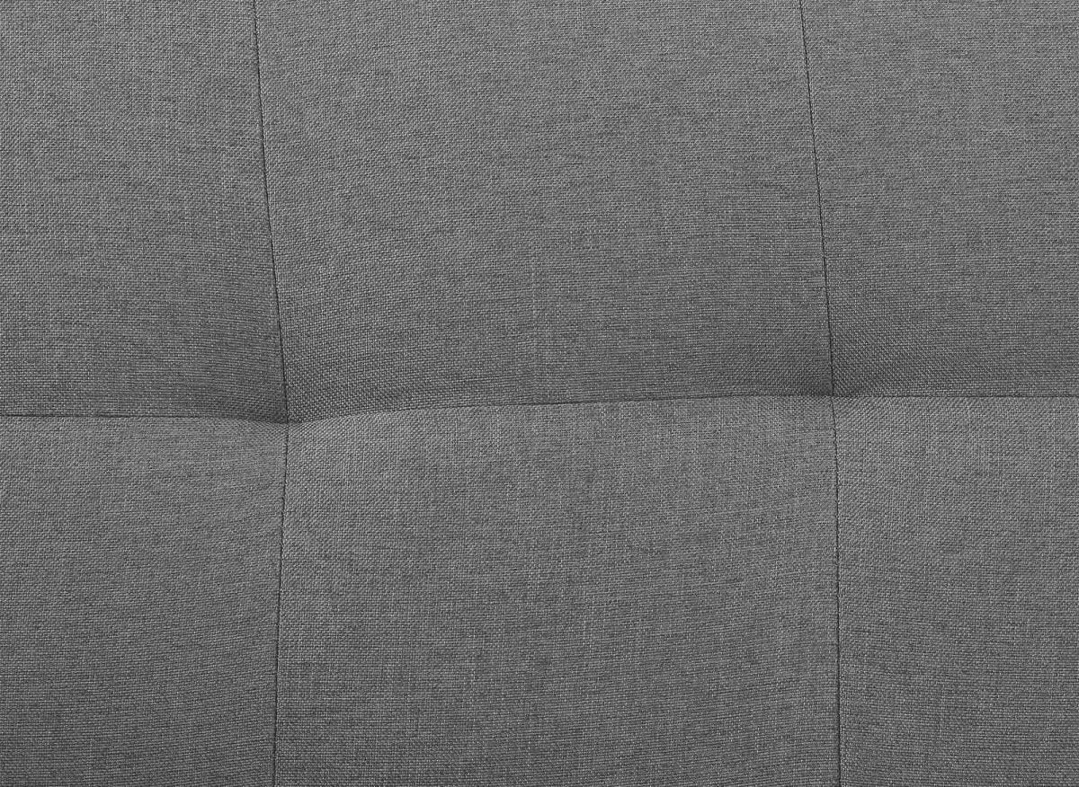 Banquette clic clac gris en tissu TANIA - DécoInParis