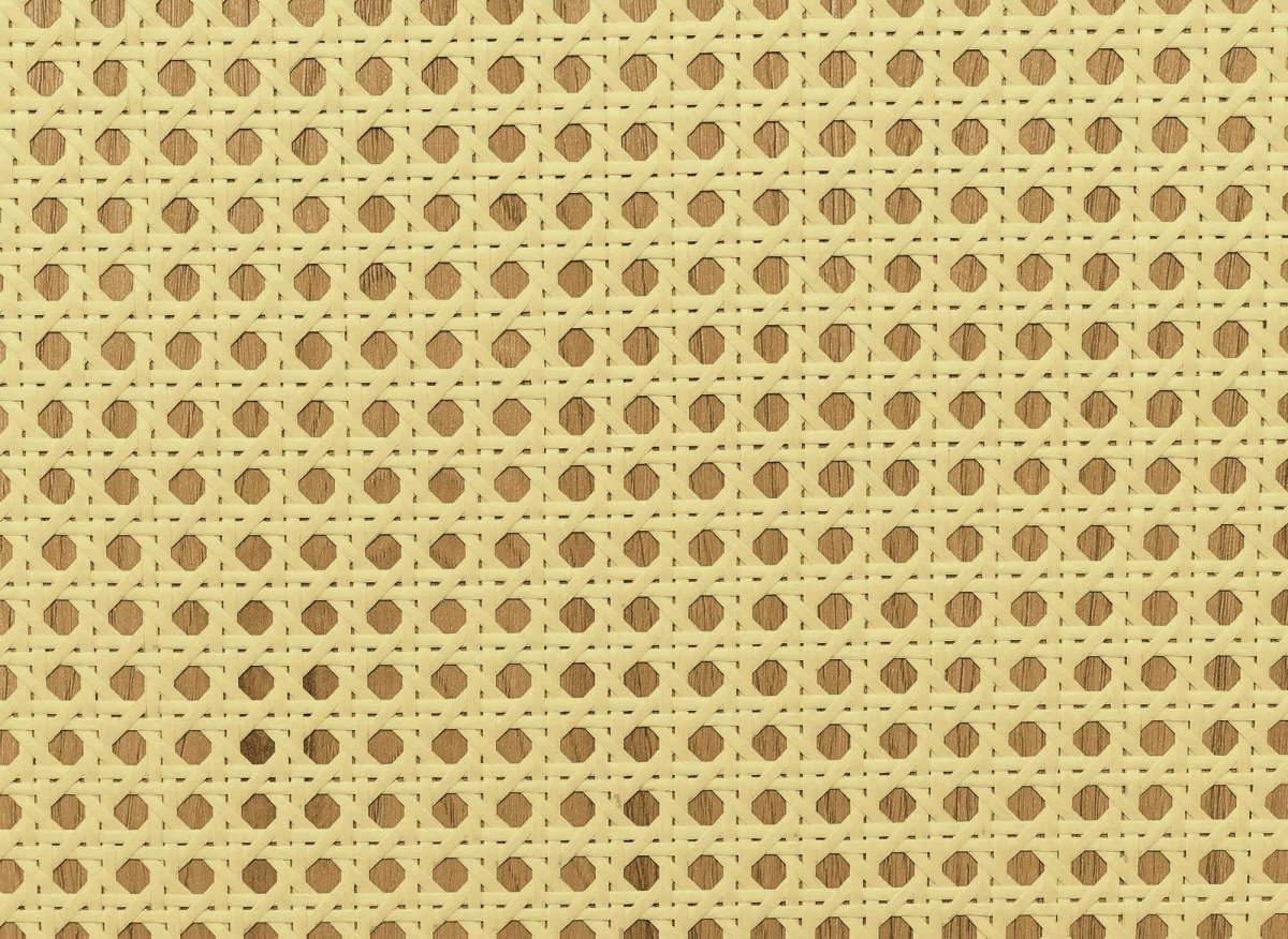 Buffet enfilade scandinave 3 portes en bois métal et cannage TULLIO - DécoInParis