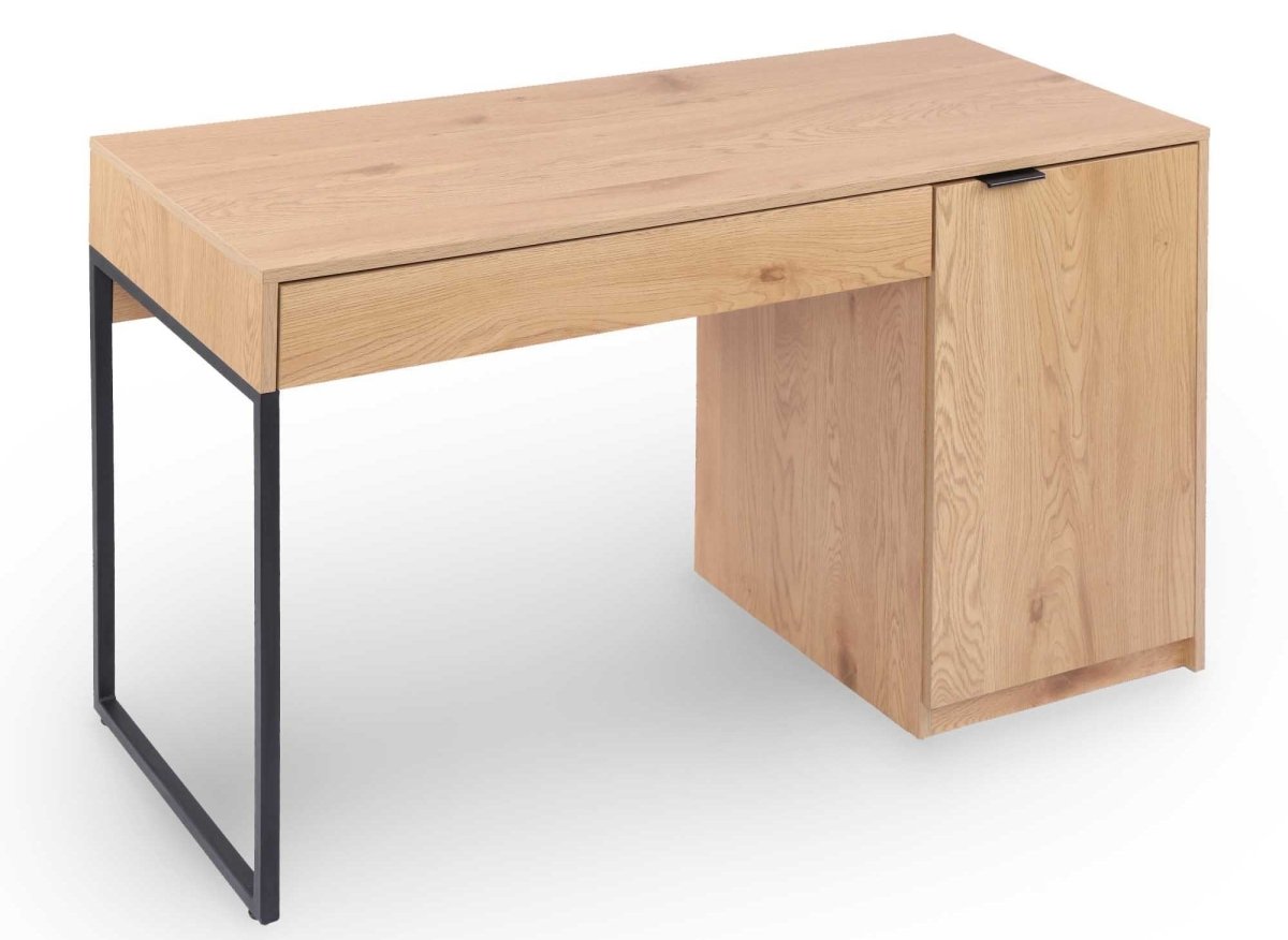 Bureau avec rangement en bois et métal BLAISE - DécoInParis