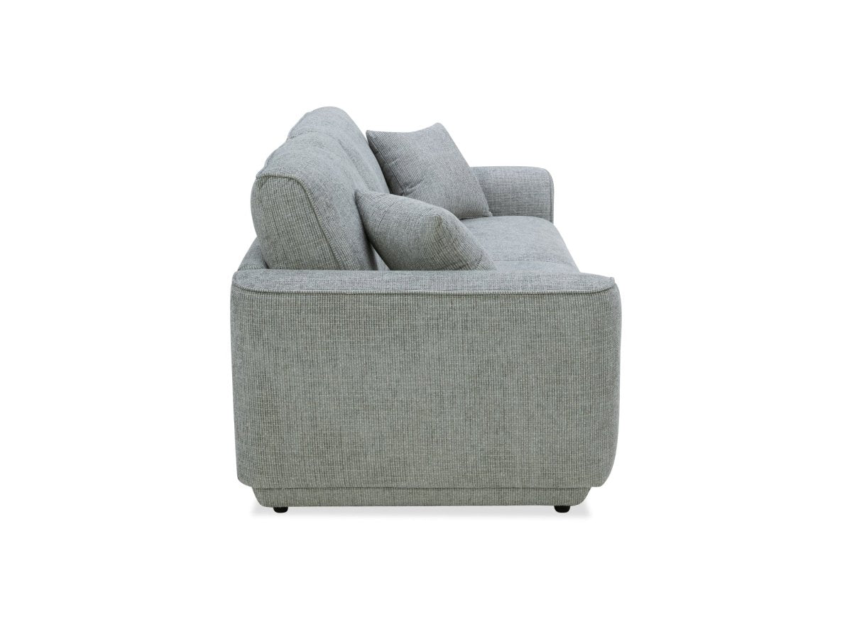 Canapé 3 places en velours chiné gris CARLOTA - DécoInParis