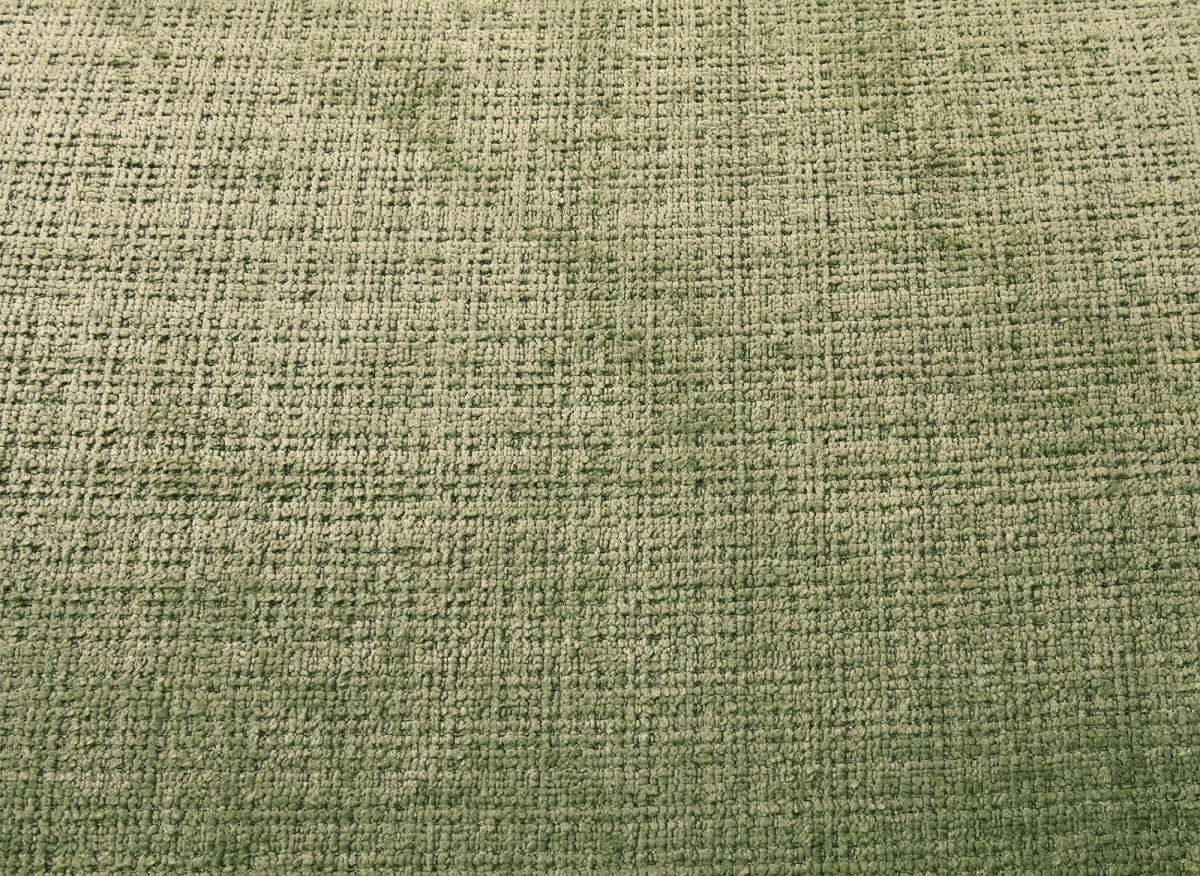 Canapé convertible avec coffre 3 places en velours chiné vert olive RALYA - DécoInParis