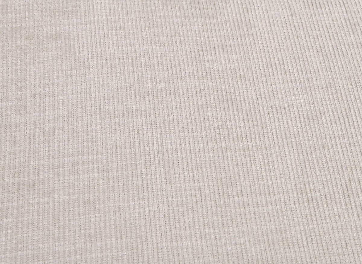Canapé convertible avec coffre en velours chiné beige BARNEY - Angle gauche - DécoInParis