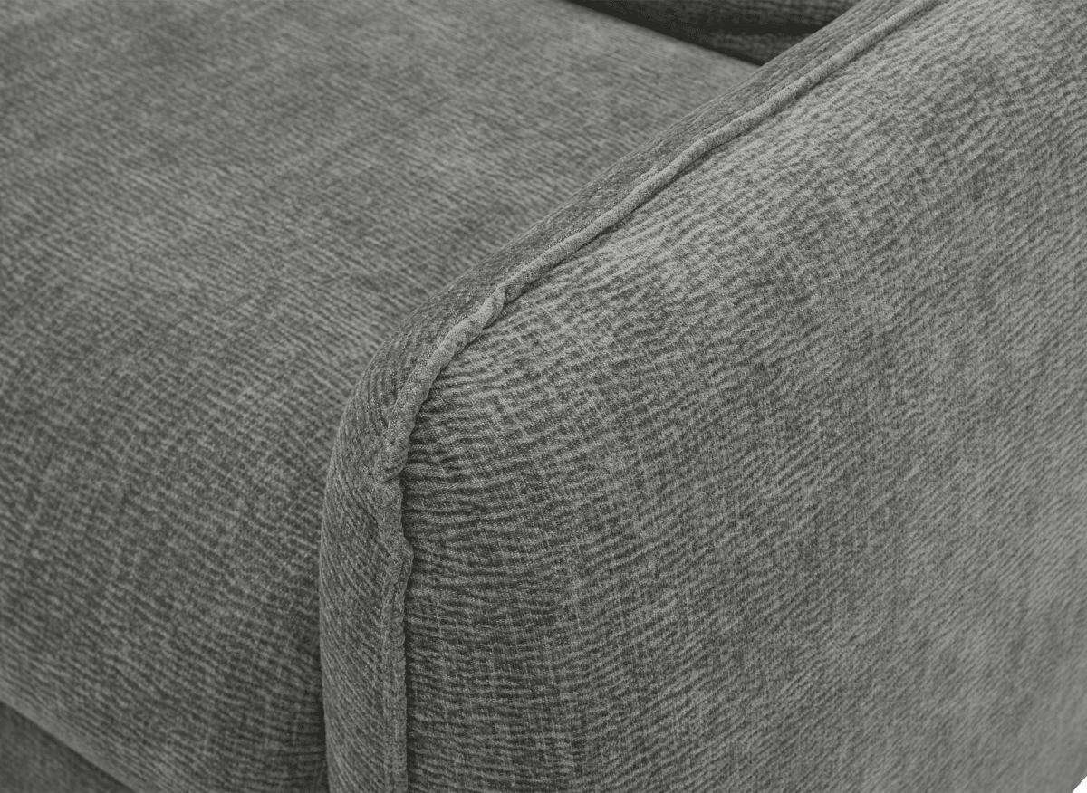 Canapé convertible express 3 places matelas 15 cm en tissu texturé terracotta ADILIO - DécoInParis