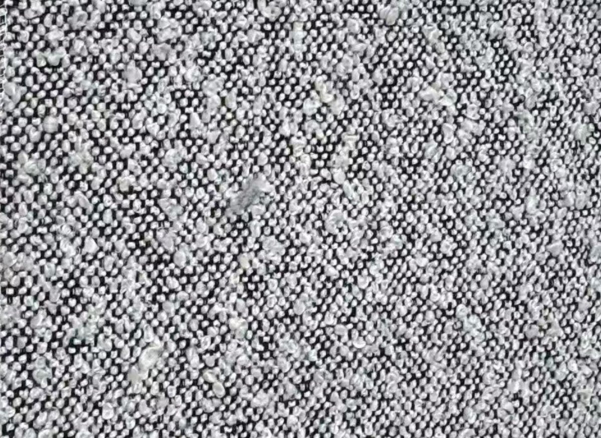 Canapé d'angle fixe effet peau de mouton gris BELLA - Angle droit - DécoInParis