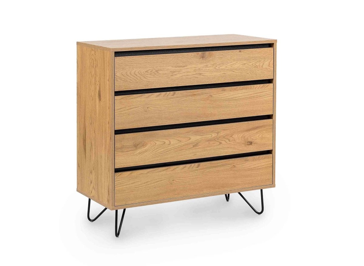 Commode 4 tiroirs en bois DARINA - DécoInParis