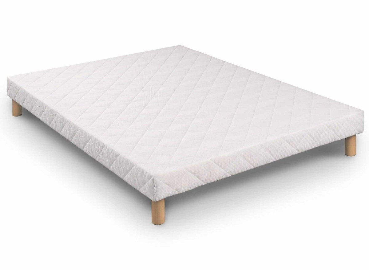 Ensemble 160x200 sommier tapissier + Matelas en mousse 20 cm - AWAN - DécoInParis