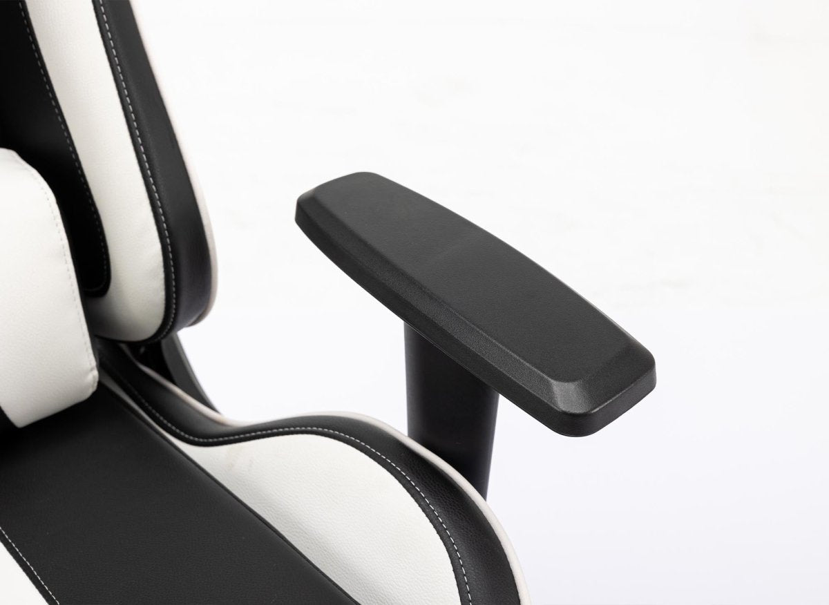 Fauteuil de bureau gaming en simili cuir noir et blanc SOUL - DécoInParis