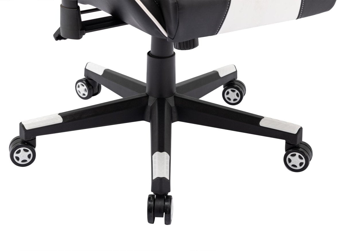 Fauteuil de bureau gaming en simili cuir noir et blanc SOUL - DécoInParis