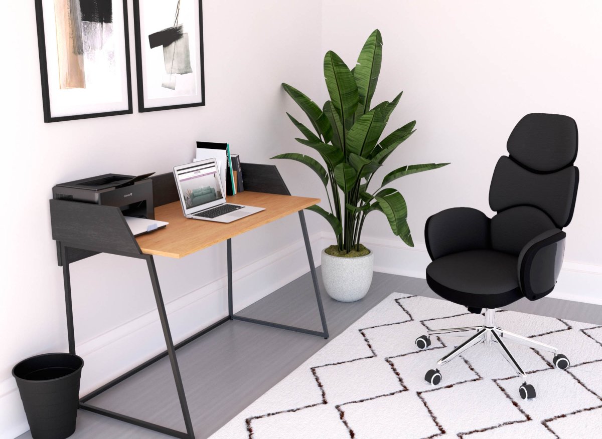 Fauteuil de bureau noir ALFA - DécoInParis