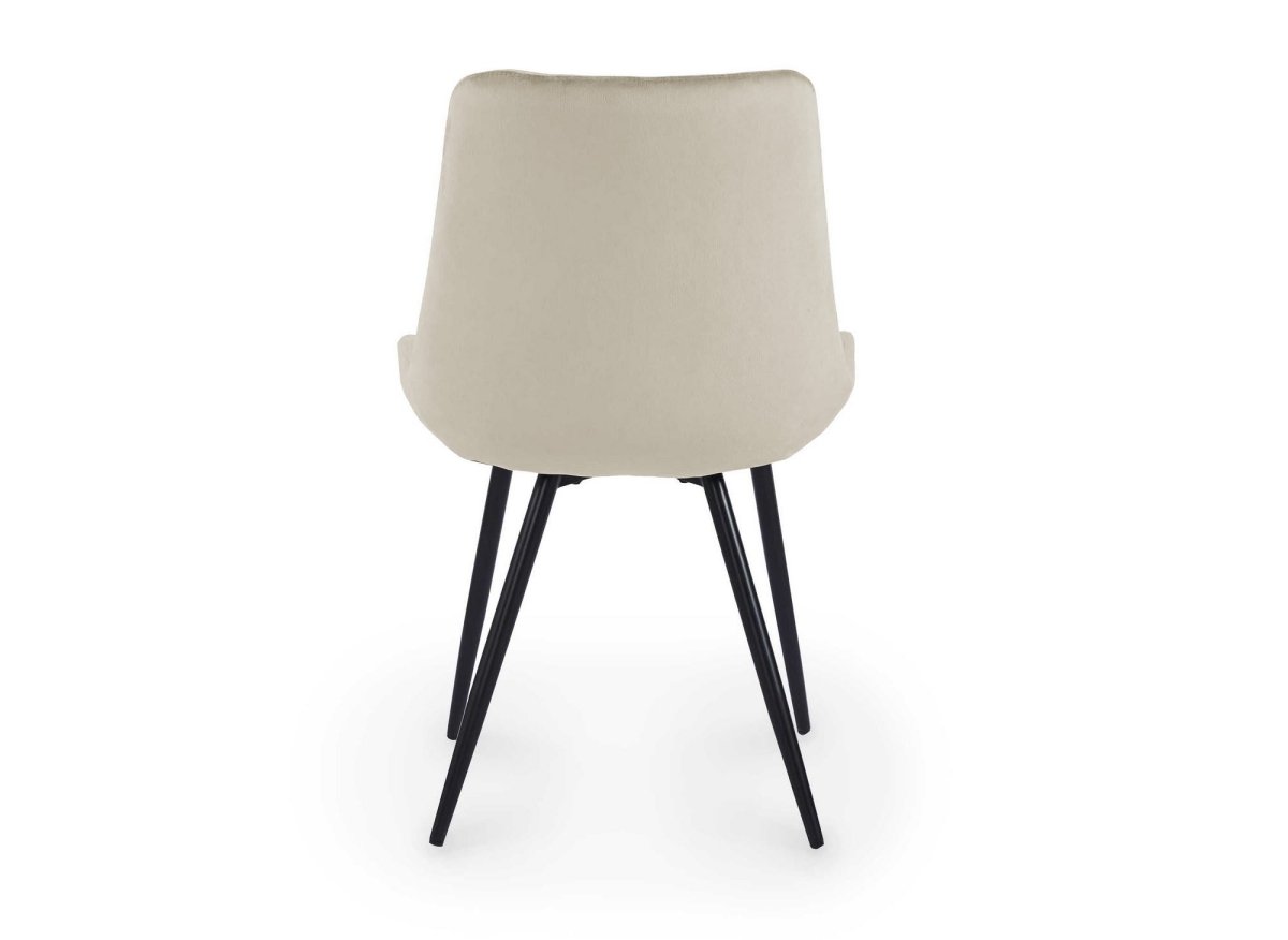 Lot de 2 chaises design en velours beige YOLA - DécoInParis