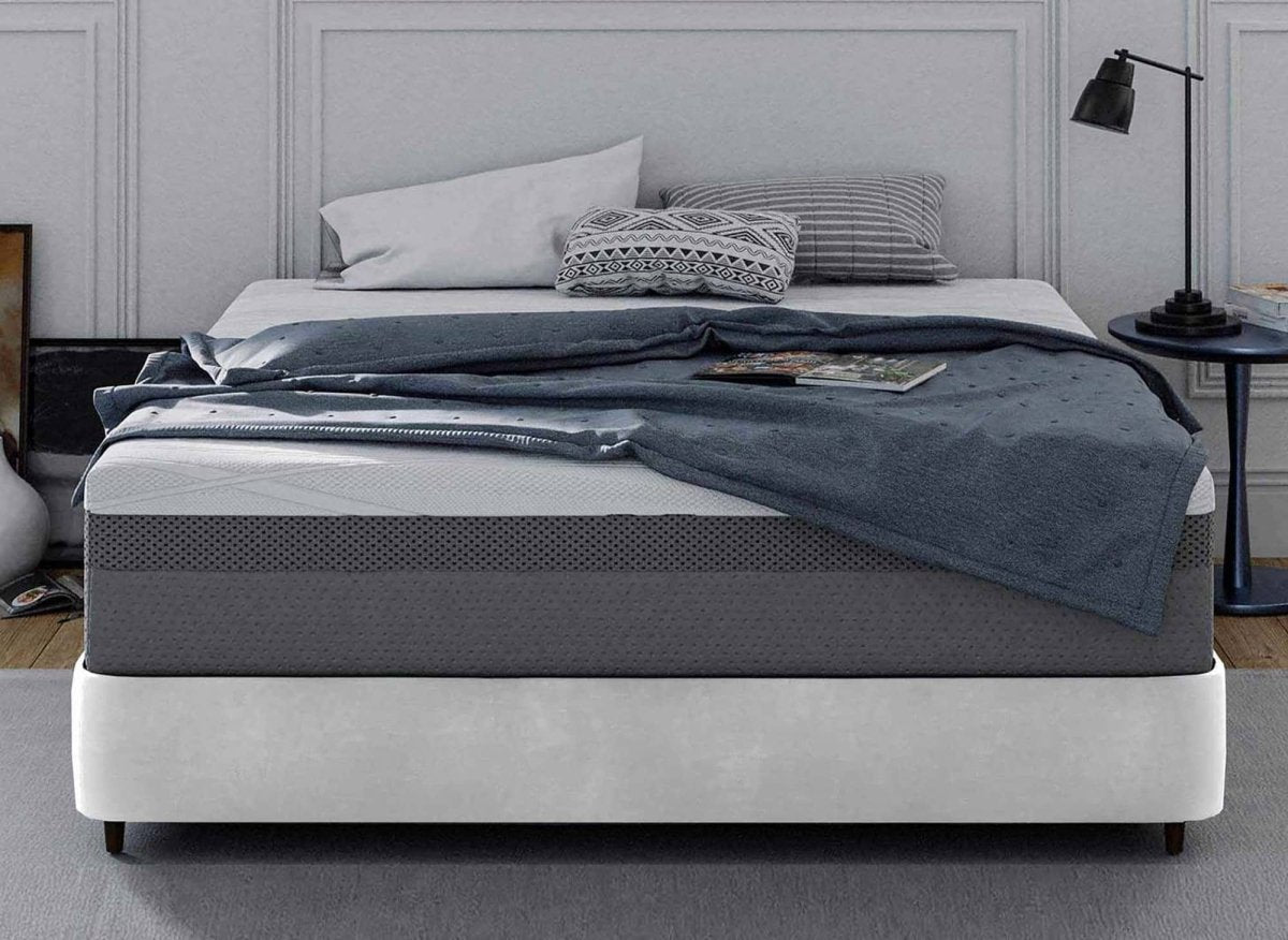 Matelas HYBRID 180 x 200 cm ressorts ensachés et mémoire de forme épaisseur 26 cm - DécoInParis
