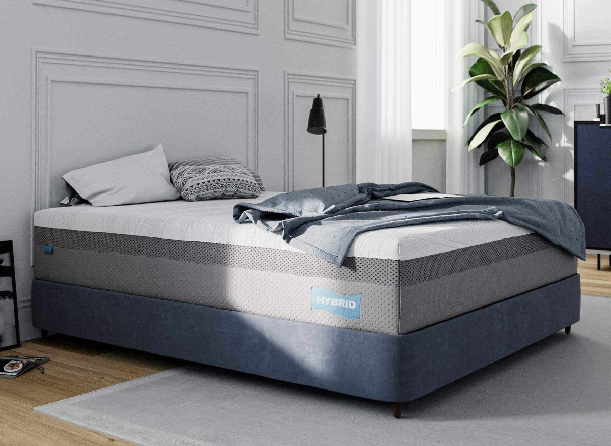 Matelas HYBRID 180 x 200 cm ressorts ensachés et mémoire de forme épaisseur 26 cm - DécoInParis