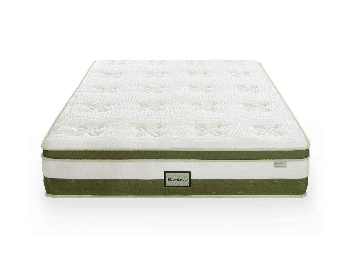 Matelas hybride BAMBOO 160 x 200 cm ressorts ensachés et mémoire de forme épaisseur 30 cm - DécoInParis