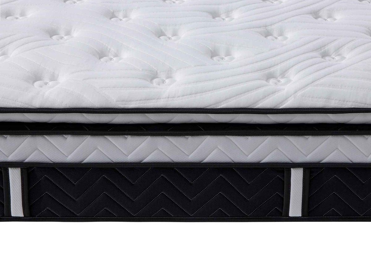 Matelas hybride mémoire de forme 180 x 200 cm épaisseur 35 cm - CLOUDY - DécoInParis