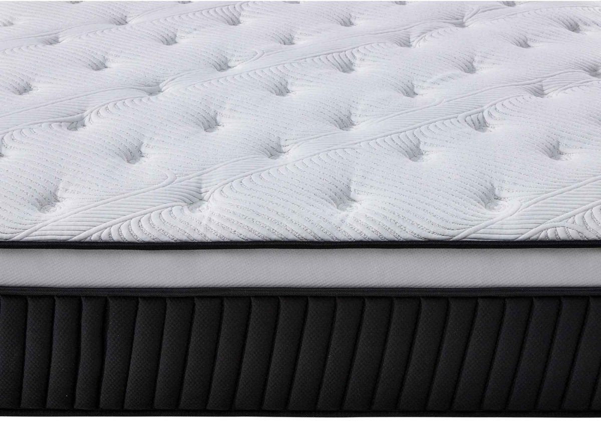 Matelas hybride mémoire de forme 180 x 200 cm épaisseur 37 cm - PILLOW - DécoInParis