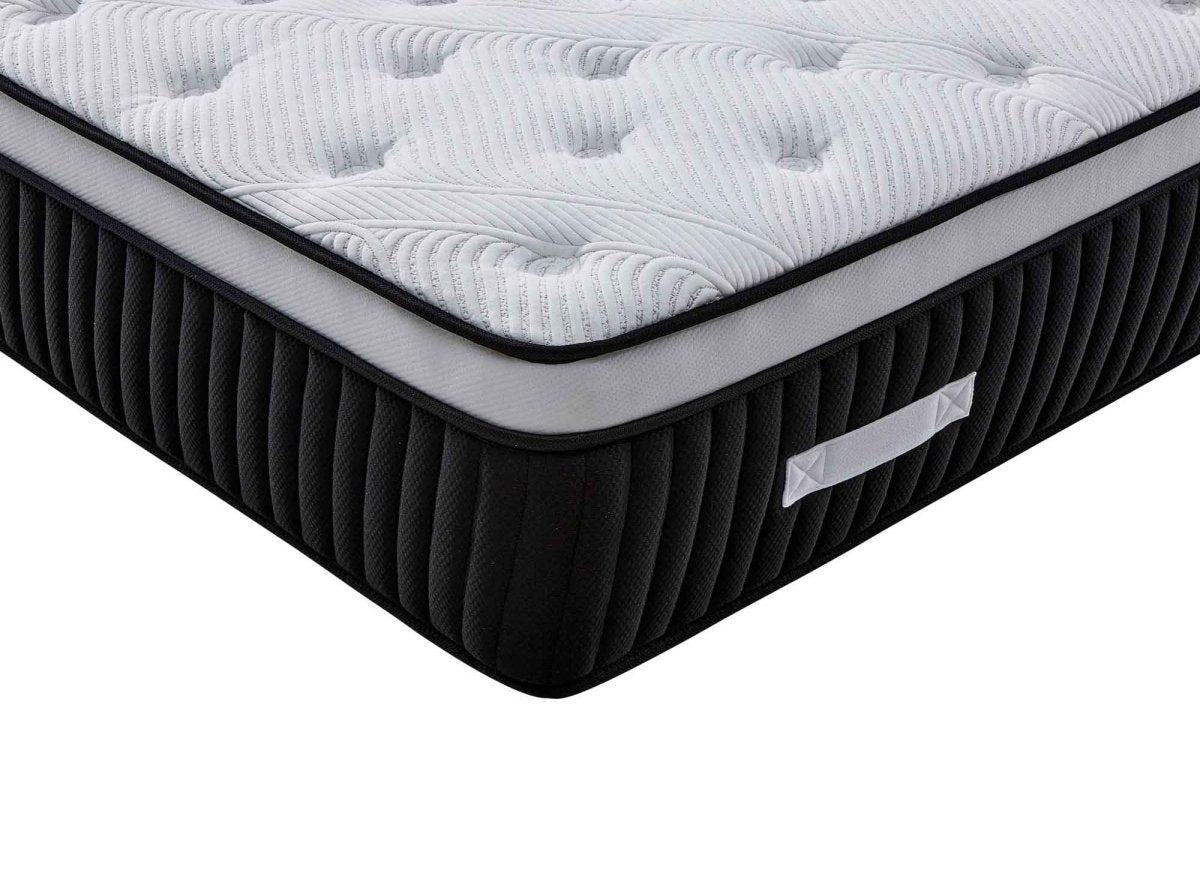 Matelas hybride mémoire de forme 180 x 200 cm épaisseur 37 cm - PILLOW - DécoInParis