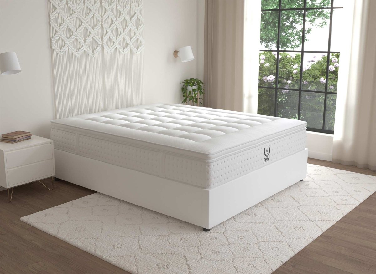 Matelas hybride mousse mémoire en gel et ressorts ensachés 140 x 190 cm épaisseur 31 cm SERENA - DécoInParis