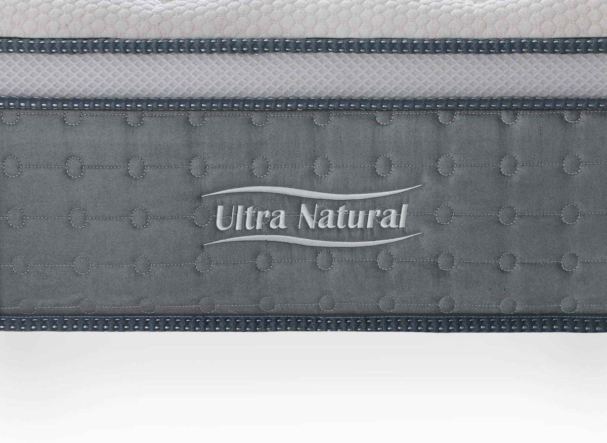 Matelas hybride NATURAL 180 x 200 cm ressorts ensachés et soie épaisseur 29 cm - DécoInParis