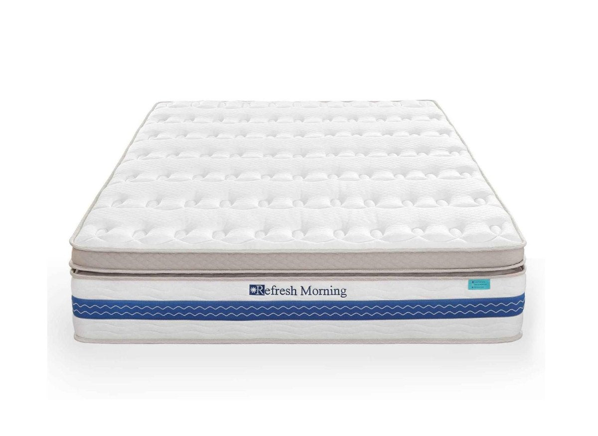 Matelas hybride REFRESH 160 x 200 cm ressorts ensachés et mémoire de forme épaisseur 32 cm - DécoInParis