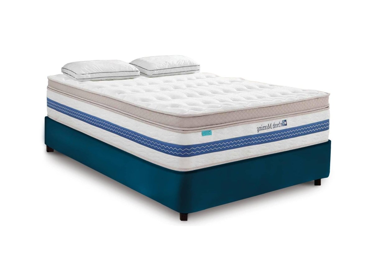 Matelas hybride REFRESH 180 x 200 cm ressorts ensachés et mémoire de forme épaisseur 32 cm - DécoInParis