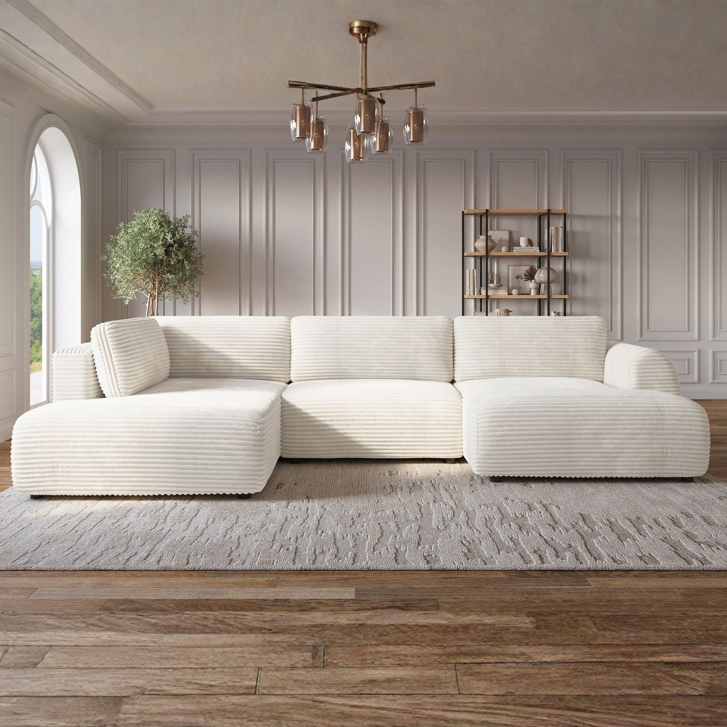 Canapés panoramiques en velours - DécoInParis