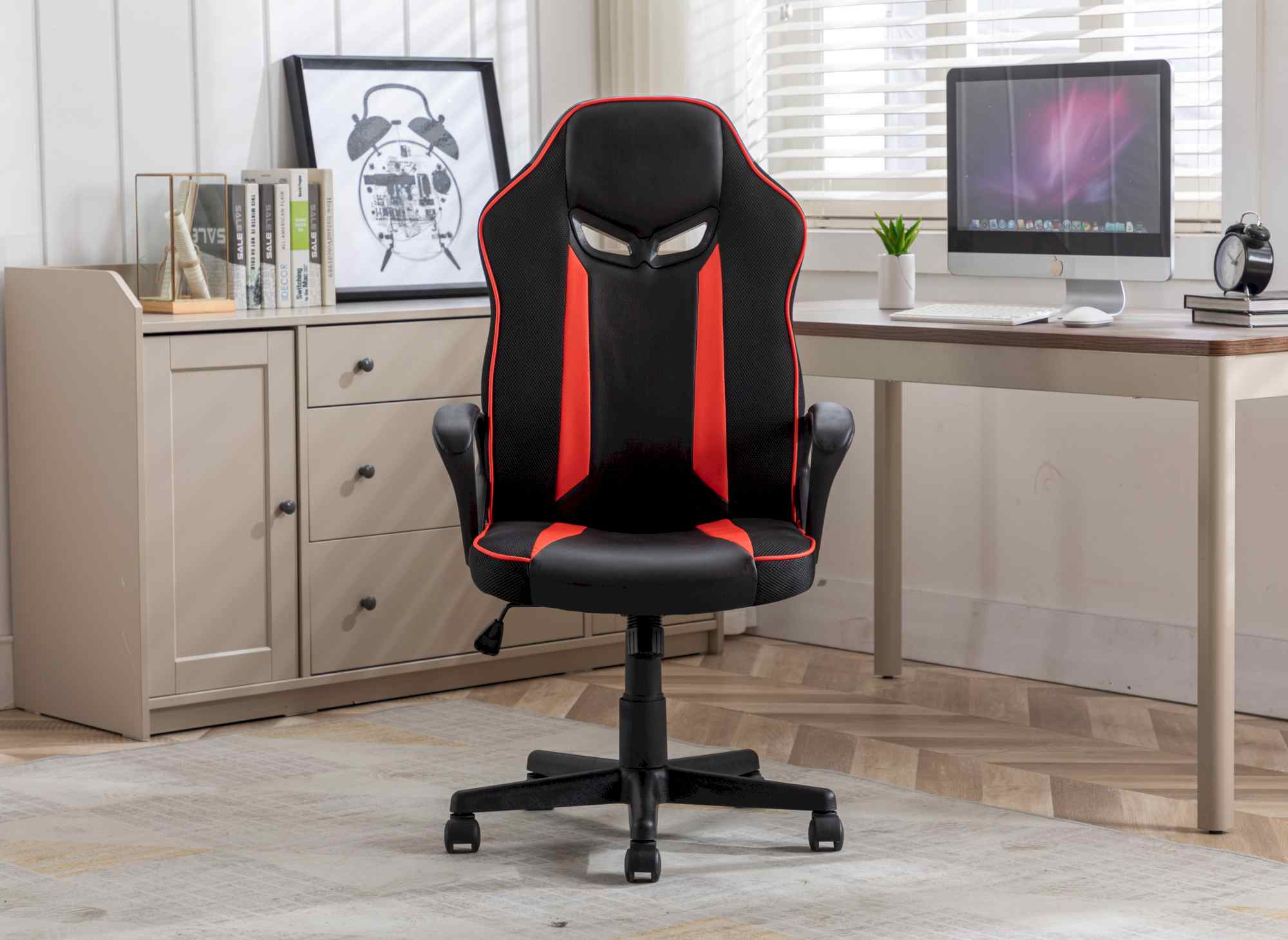 Fauteuil de bureau gaming noir et rouge MICRON