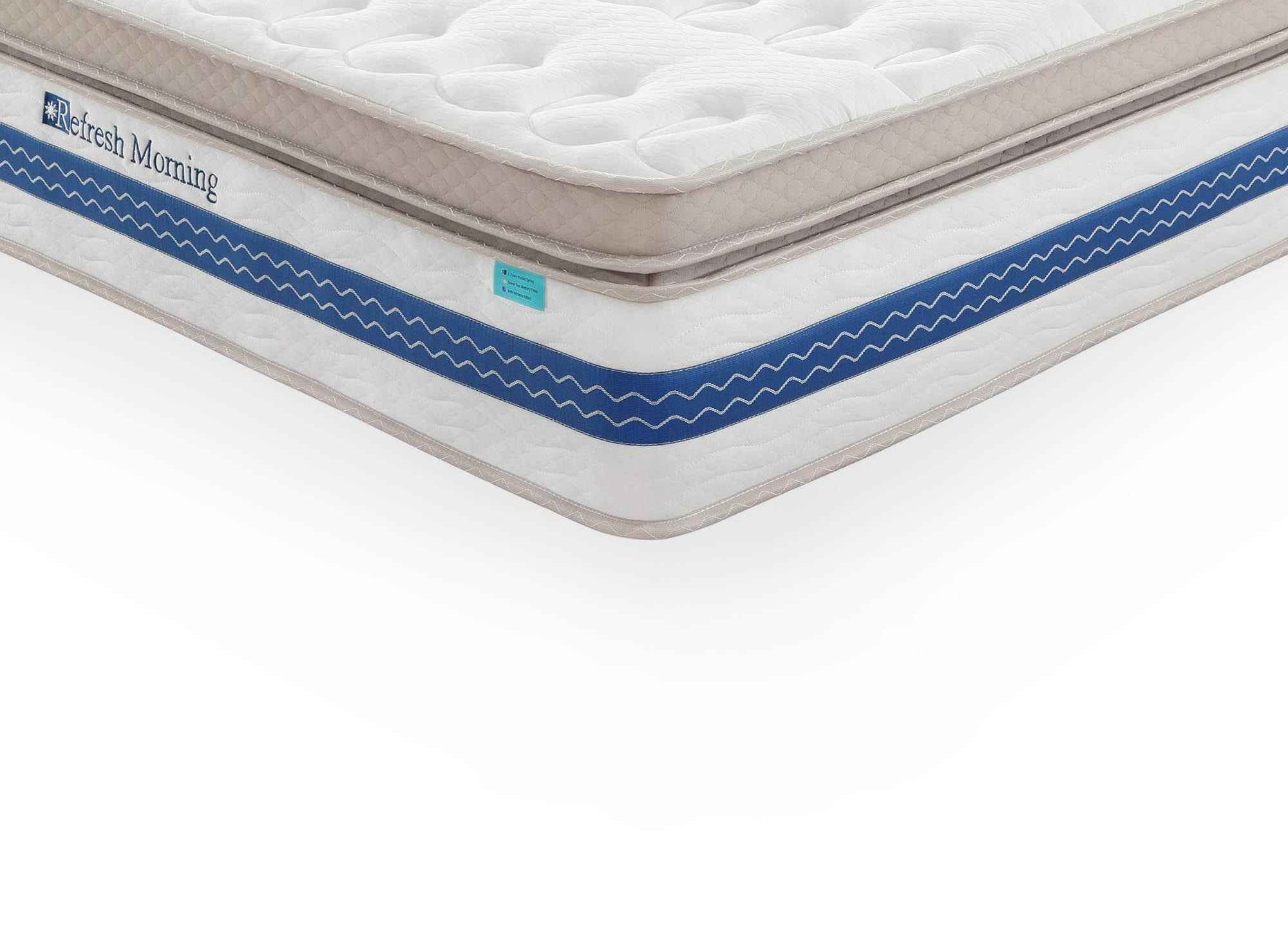 Matelas hybride REFRESH 180 x 200 cm ressorts ensachés et mémoire de forme épaisseur 32 cm