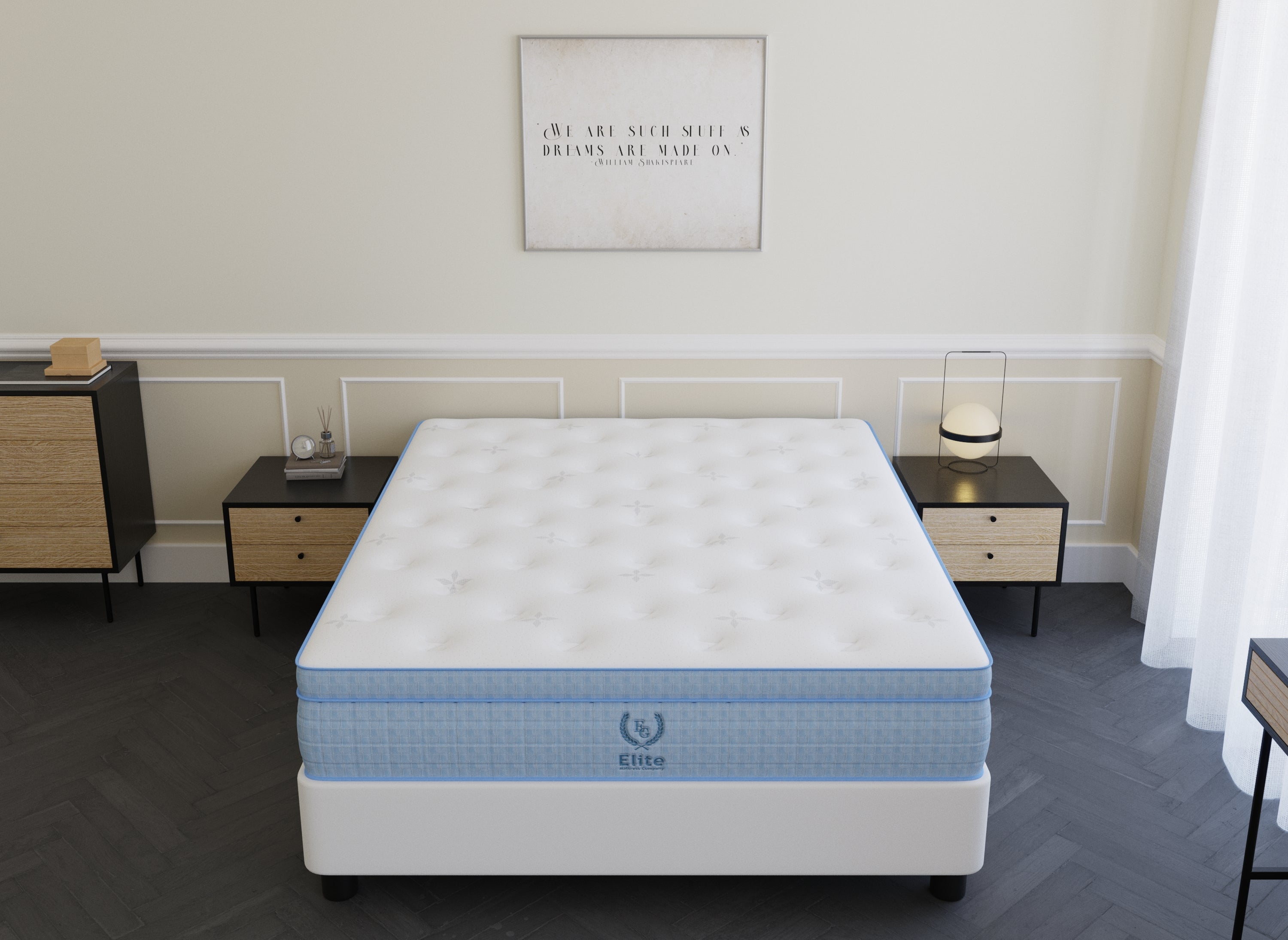 Matelas hybride ressorts ensachés 180 x 200 cm épaisseur 30 cm RAFAEL