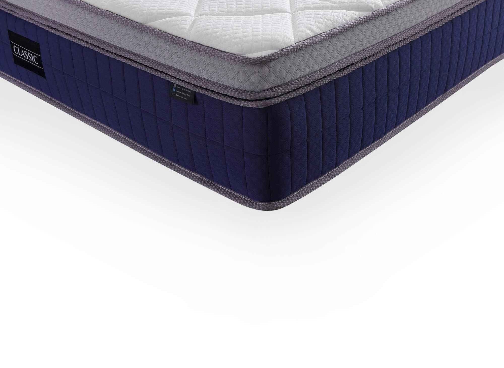 Matelas hybride CLASSIC 180 x 200 cm ressorts ensachés et mémoire de forme épaisseur 31 cm