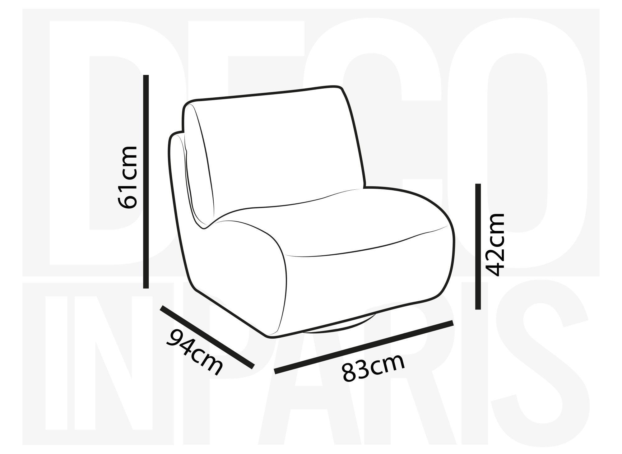 Fauteuil pivotant en velours chiné vert d'eau TANGO